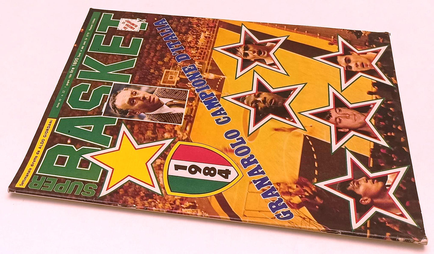 LR- RIVISTA SUPER BASKET N.23 1984 GRANAROLO CAMPIONE D'ITALIA - RVSa357