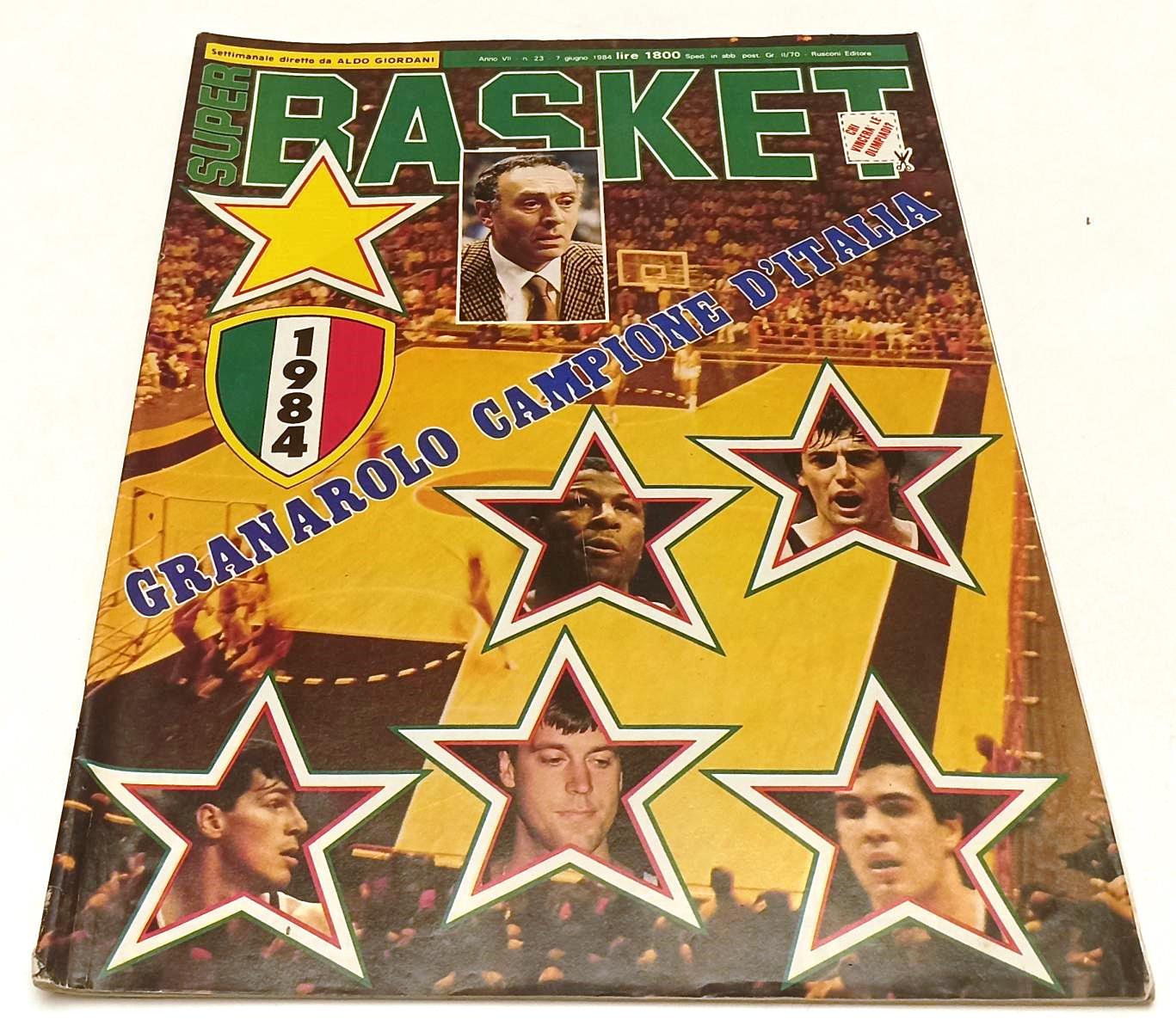 LR- RIVISTA SUPER BASKET N.23 1984 GRANAROLO CAMPIONE D'ITALIA - RVSa357