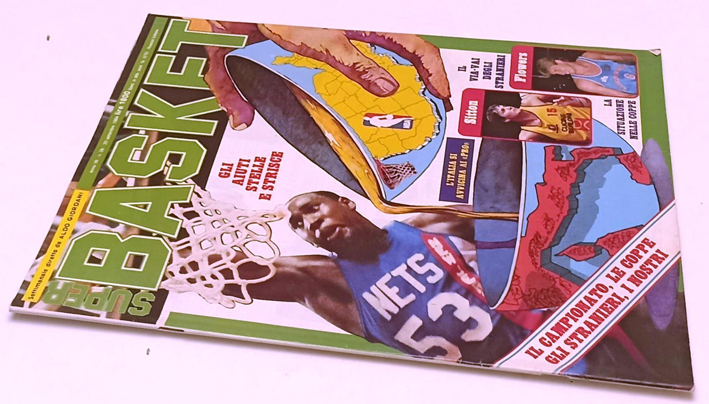 LR- RIVISTA SUPER BASKET N.28 1984 CAMPIONATO COPPE STRANIERI - RVSa348