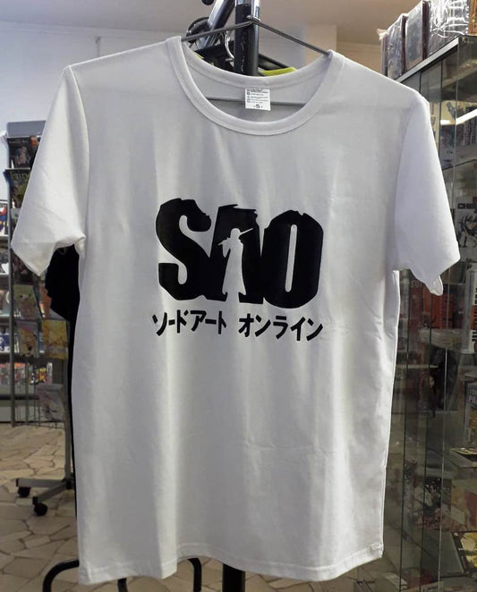 GF- MAGLIETTA T-SHIRT BIANCA WHITE SWORD ART ONLINE TAGLIA S
