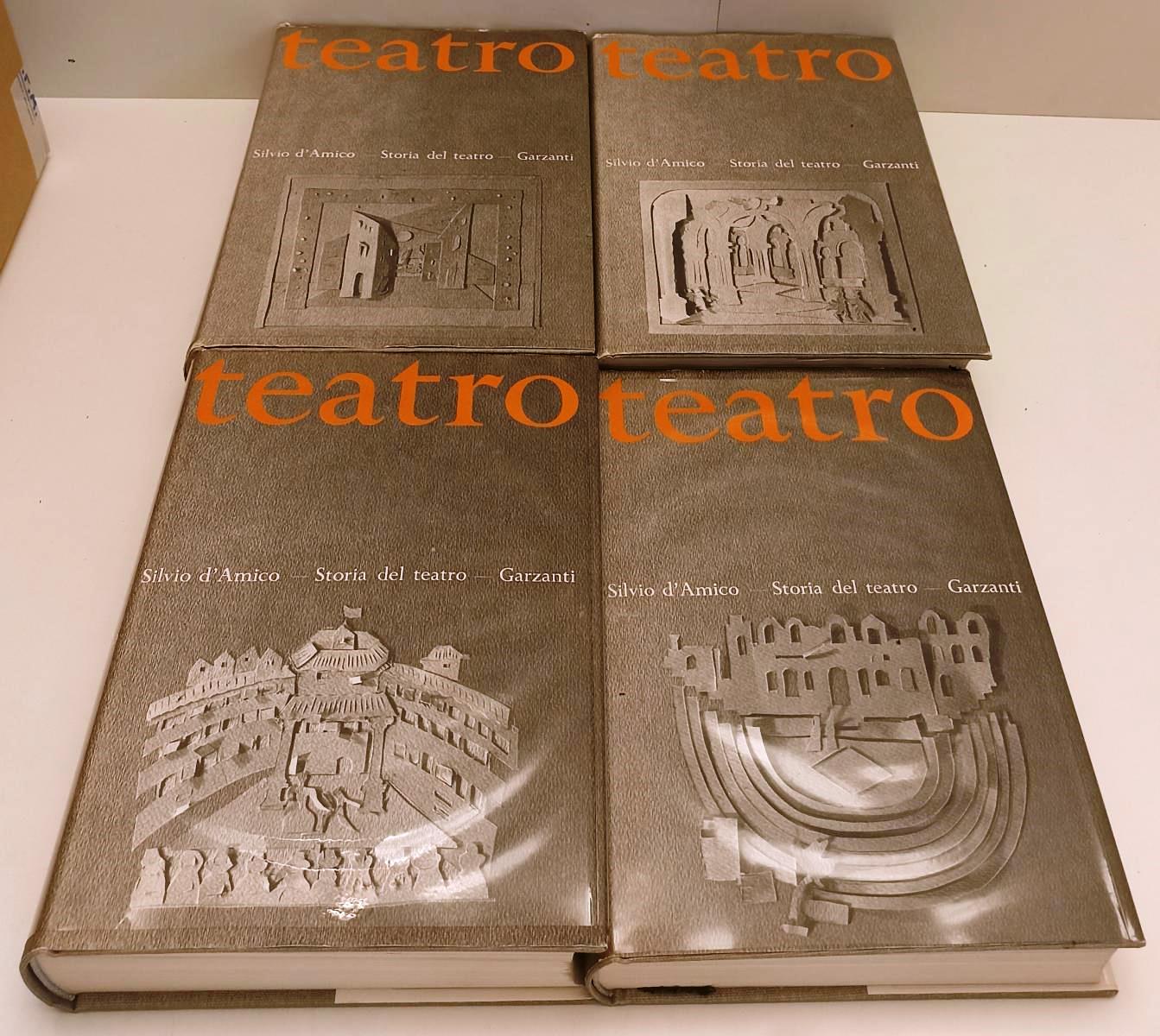 LS- STORIA DEL TEATRO 4 VOLUMI- SILVIO D'AMICO- GARZANTI- 6a ED.- 1970-CS-BLCP17