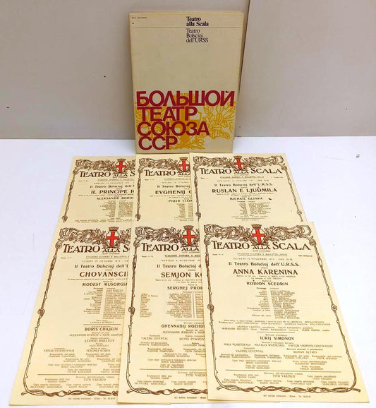 LT- TEATRO ALLA SCALA TEATRO BOLSCIOJ DELL'URSSS STAGIONE 1972/73 - YFS977