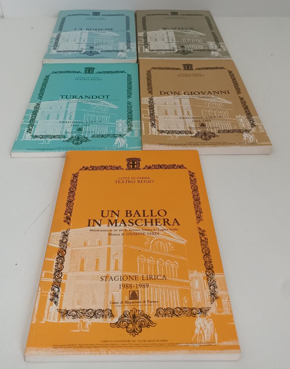 LT- PARMA TEATRO REGIO STAGIONE LIRICA 1988/1989 COFANETTO 5 VOLUMI WOZZECK- WPR