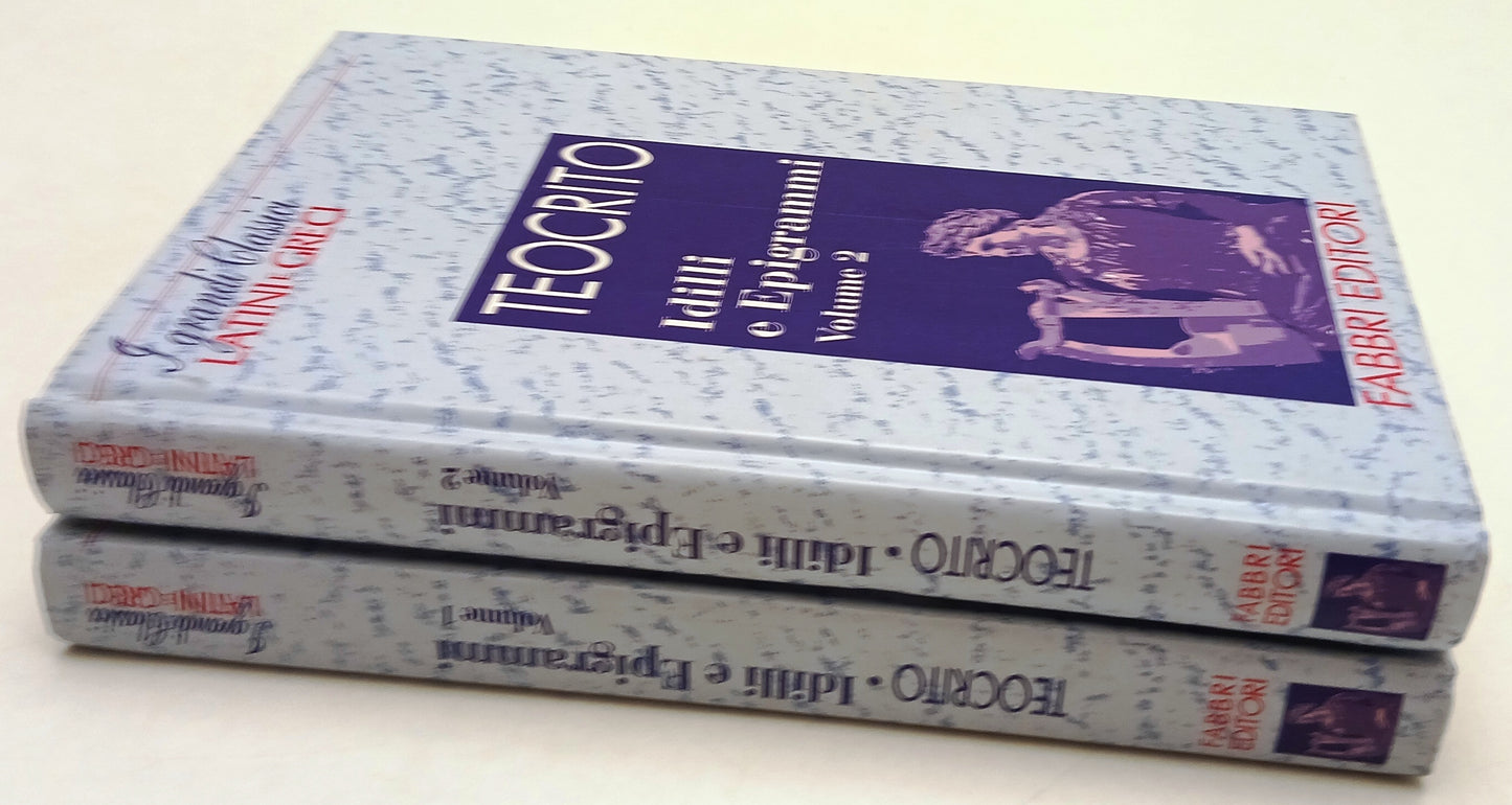 LN- IDILLI E EPIGRAMMI 1/2 - TEOCRITO- FABBRI- CLASSICI LATINI E GRECI- C- ZFS55