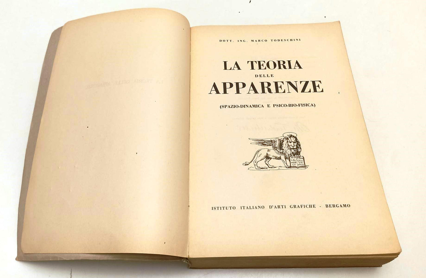 LZ- LA TEORIA DELLE APPARENZE- MARCO TODESCHINI- ARTI GRAFICHE--- 1949- B-XFS125