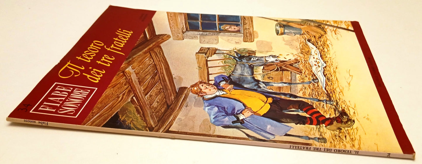 LB- FIABE SONORE N.34 IL TESORO DEI TRE FRATELLI + disco 45 giri- FABBRI-RVSa770