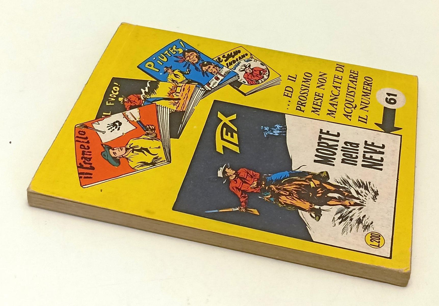 FB- TEX N.60 CON CONTINUA 200 LIRE EL REY -- BONELLI - 1965 - B - D24