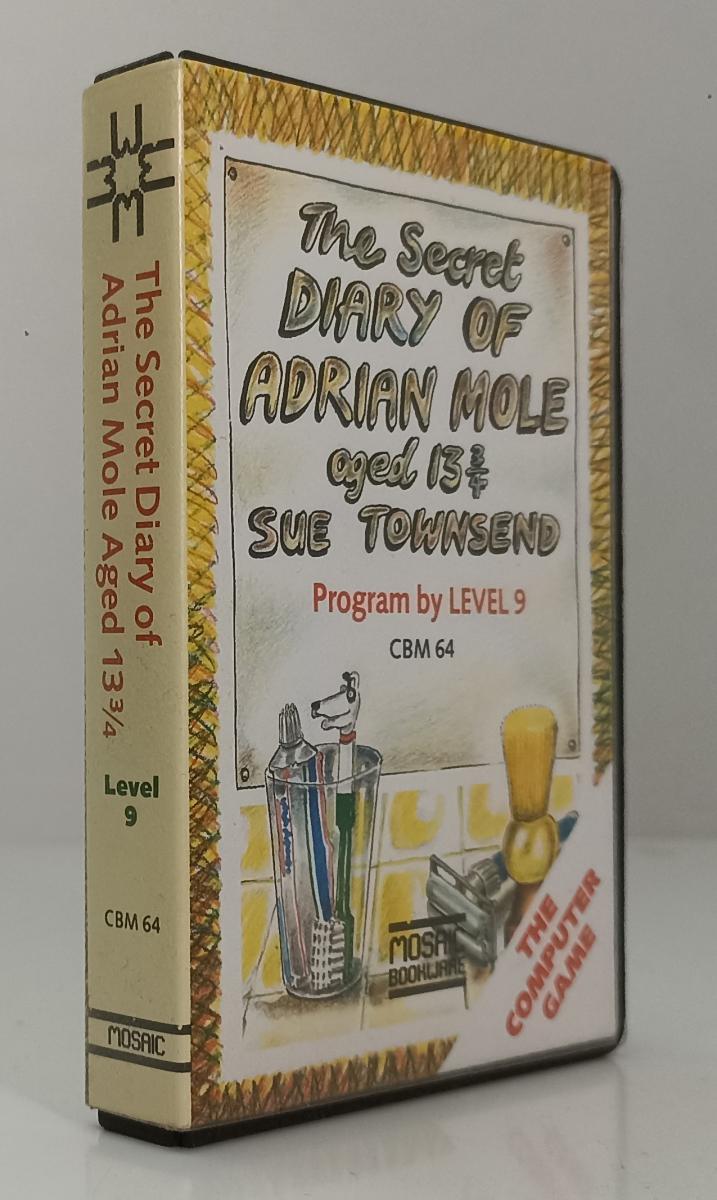 GC- GIOCO CASSETTA DIARY OF ADRIAN MOLE LEVEL 9 COMMODORE 64 MOSAIC - GTTS38