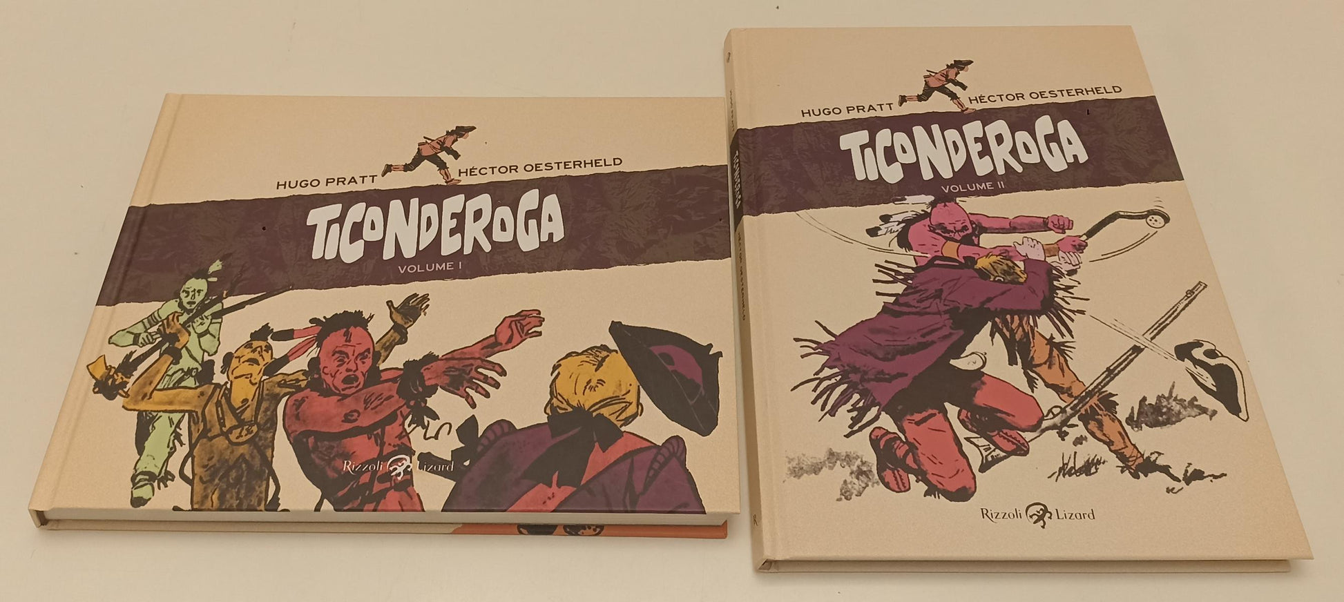 FV- TICONDEROGA VOLUMI 1/2 - HUGO PRATT OESTERHELD- RIZZOLI LIZARD- 2017- C- C24