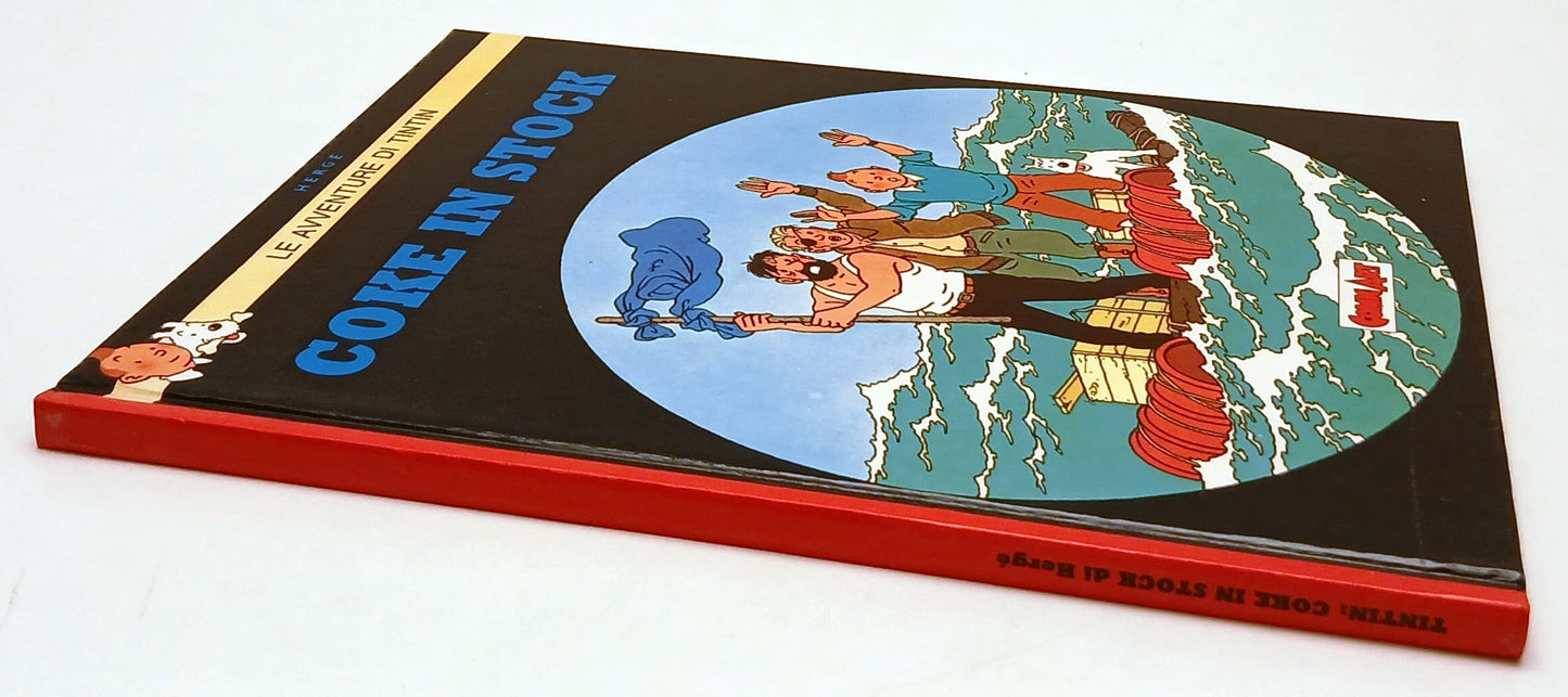 FV- LE AVVENTURE DI TINTIN COKE IN STOCK - HERGE' - COMIC ART - 1991- C- H25
