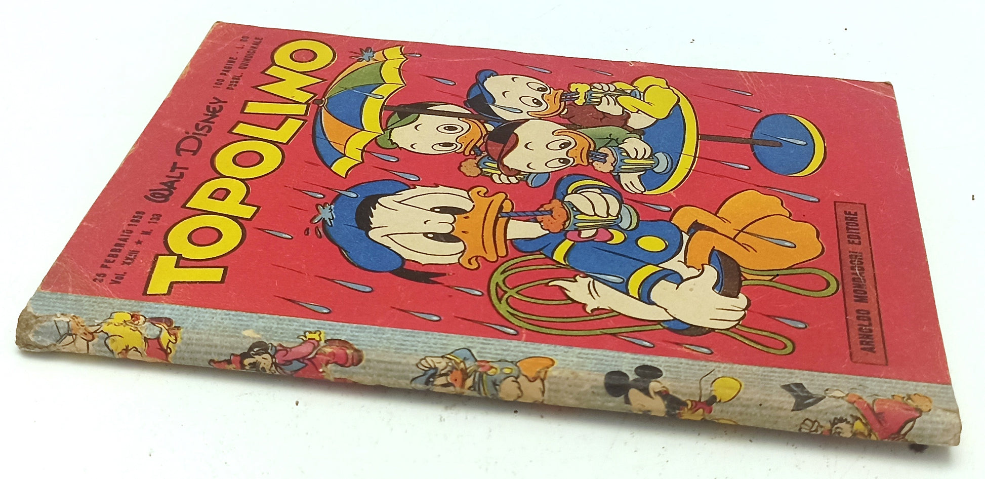 FD- TOPOLINO N.133 COMPLETO DI BOLLINO -- DISNEY MONDADORI - 1956 - B - D25