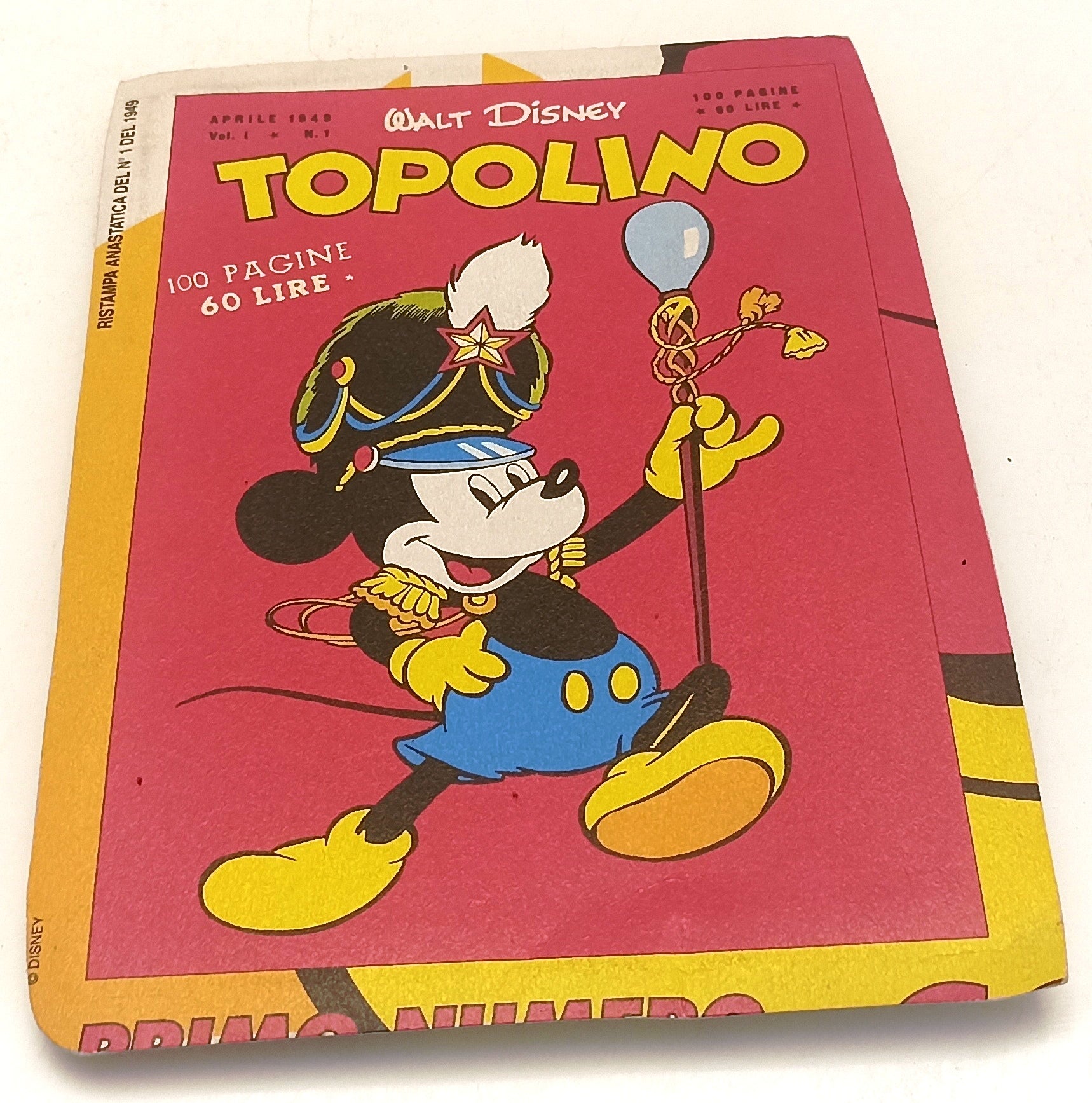 FD- TOPOLINO N.1 1949 RISTAMPA ANASTATICA BLISTERATO - DISNEY MONDADORI - S- D25