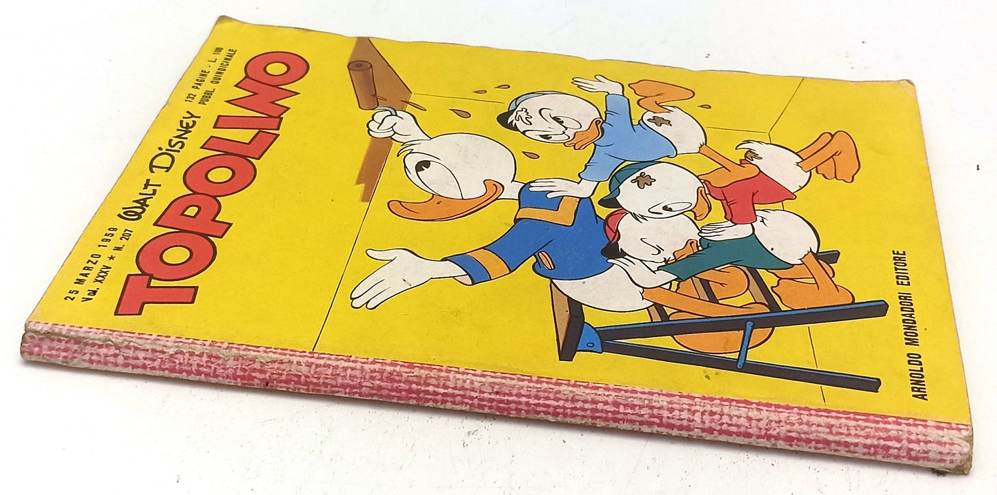 FD- TOPOLINO N.207 MANCA BOLLINO -- DISNEY MONDADORI - 1959 - B - D25