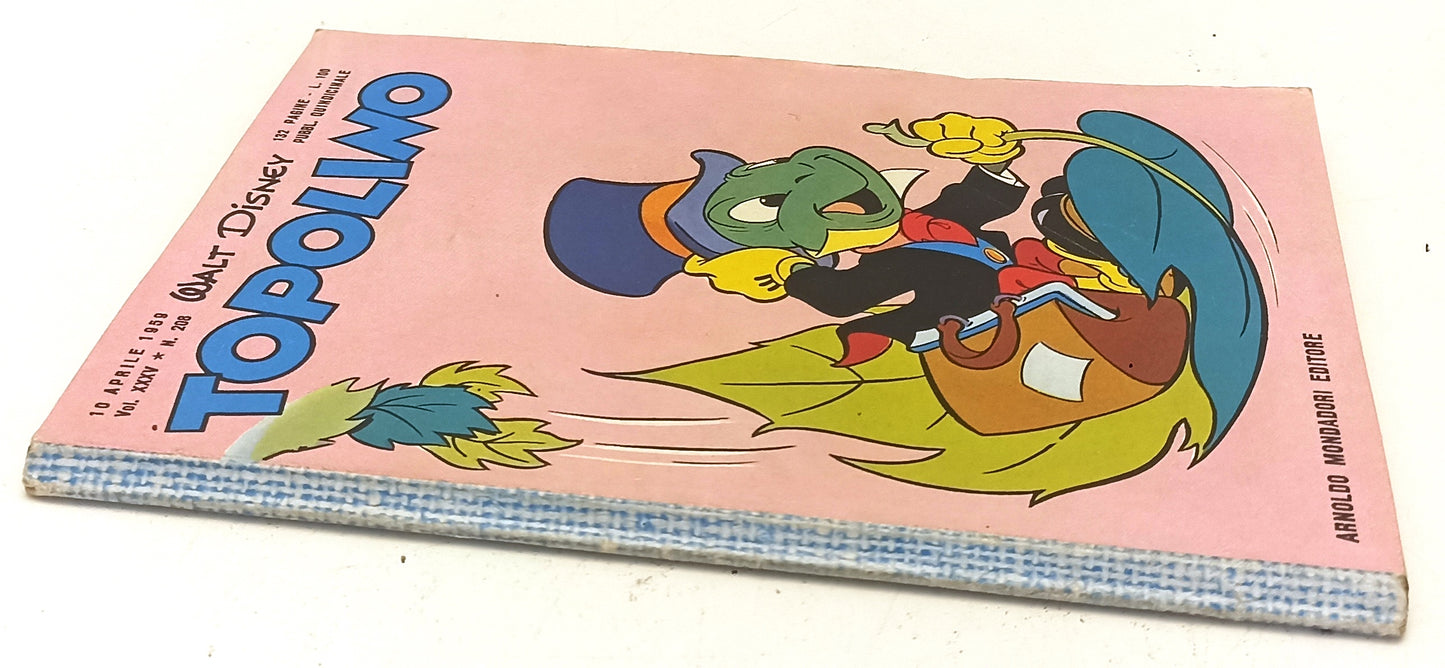 FD- TOPOLINO N.208 COMPLETO DI BOLLINO -- DISNEY MONDADORI - 1959 - B - D25
