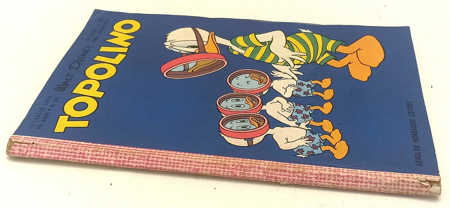 FD- TOPOLINO N.214 COMPLETO DI BOLLINO -- DISNEY MONDADORI - 1959 - B - D25