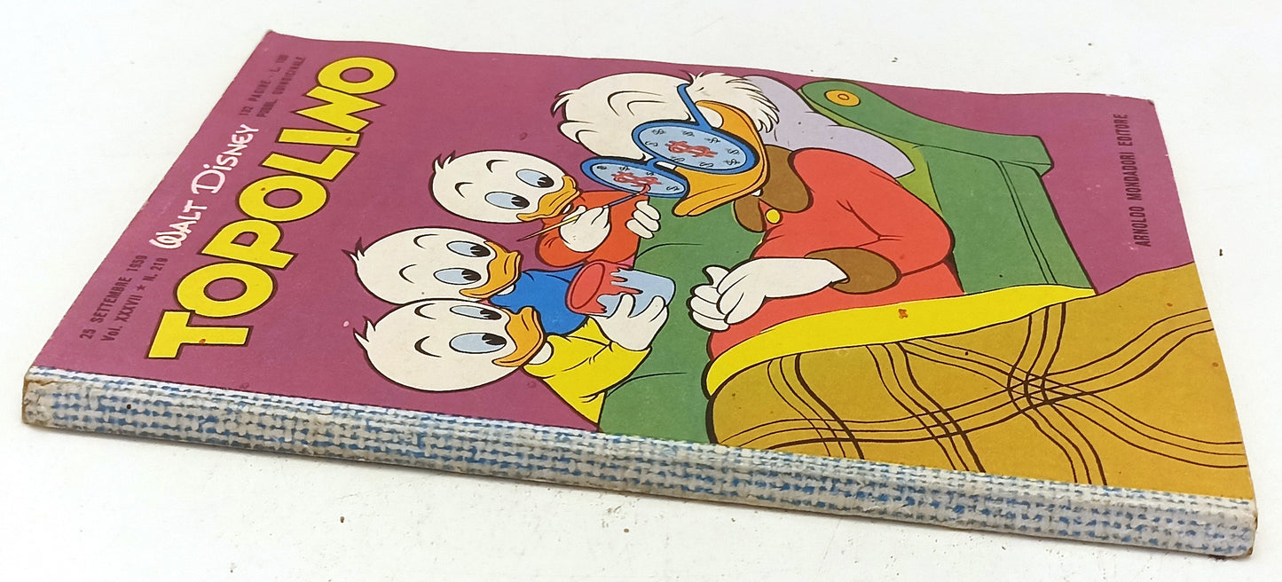 FD- TOPOLINO N.219 COMPLETO DI BOLLINO -- DISNEY MONDADORI - 1959 - B - D25