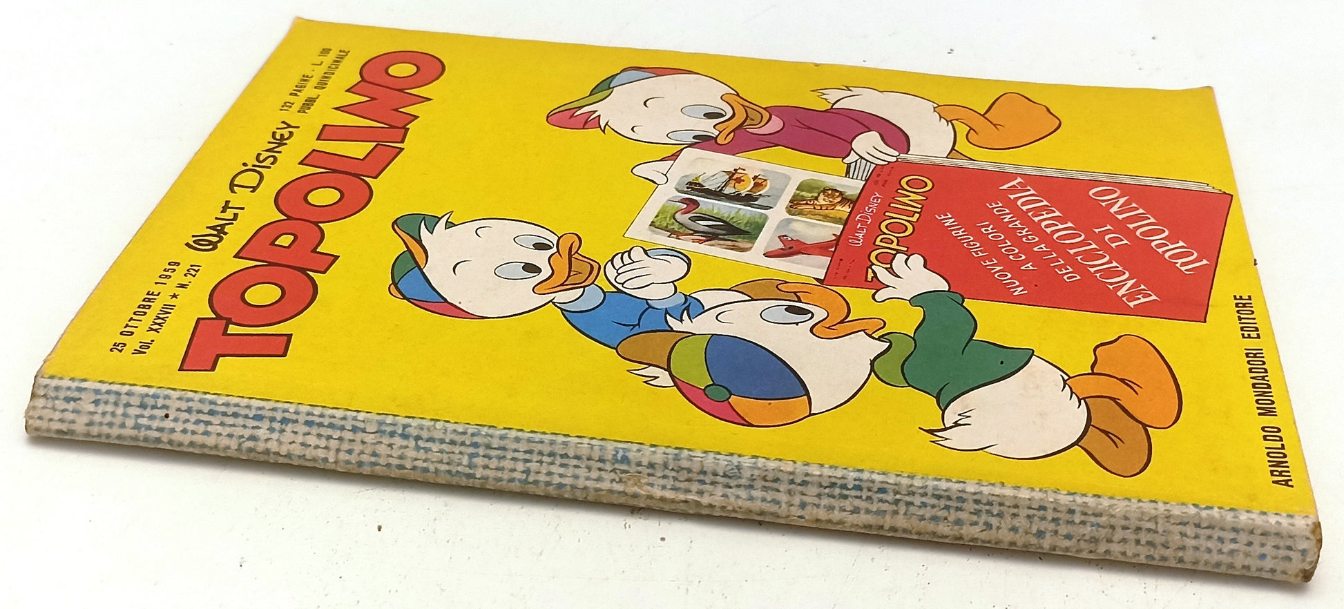 FD- TOPOLINO N.221 COMPLETO DI BOLLINO E FIGURINE -- DISNEY - 1959 - B - D25