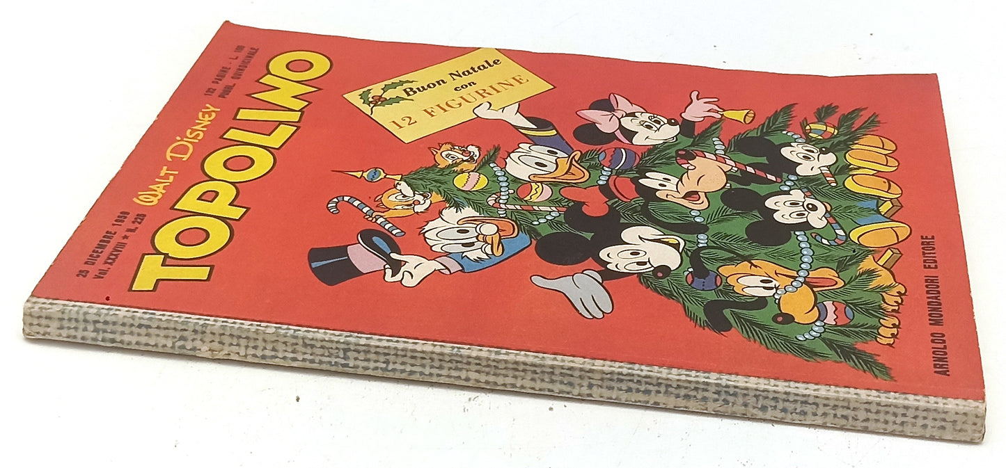 FD- TOPOLINO N.225 COMPLETO DI BOLLINO NO FIGURINE -- DISNEY - 1959 - B - D25