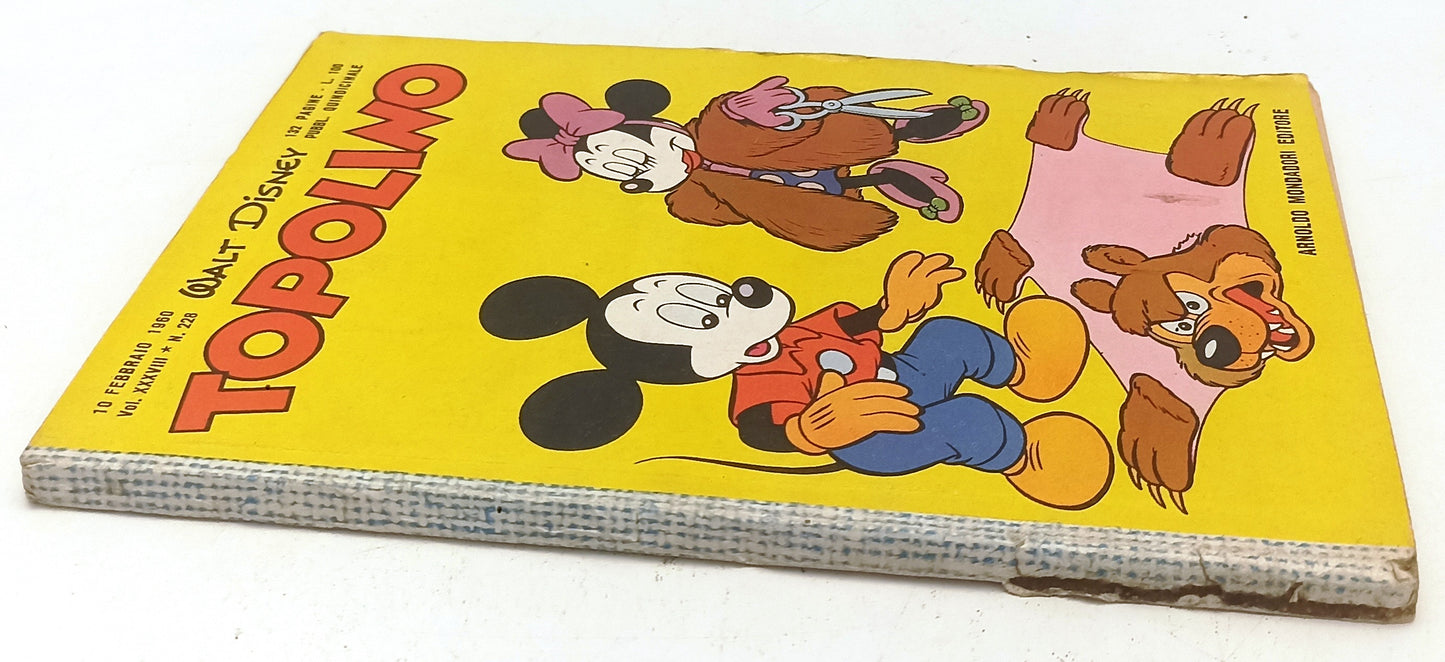 FD- TOPOLINO N.228 COMPLETO DI BOLLINO NO FIGURINE -- DISNEY - 1960 - B - D25