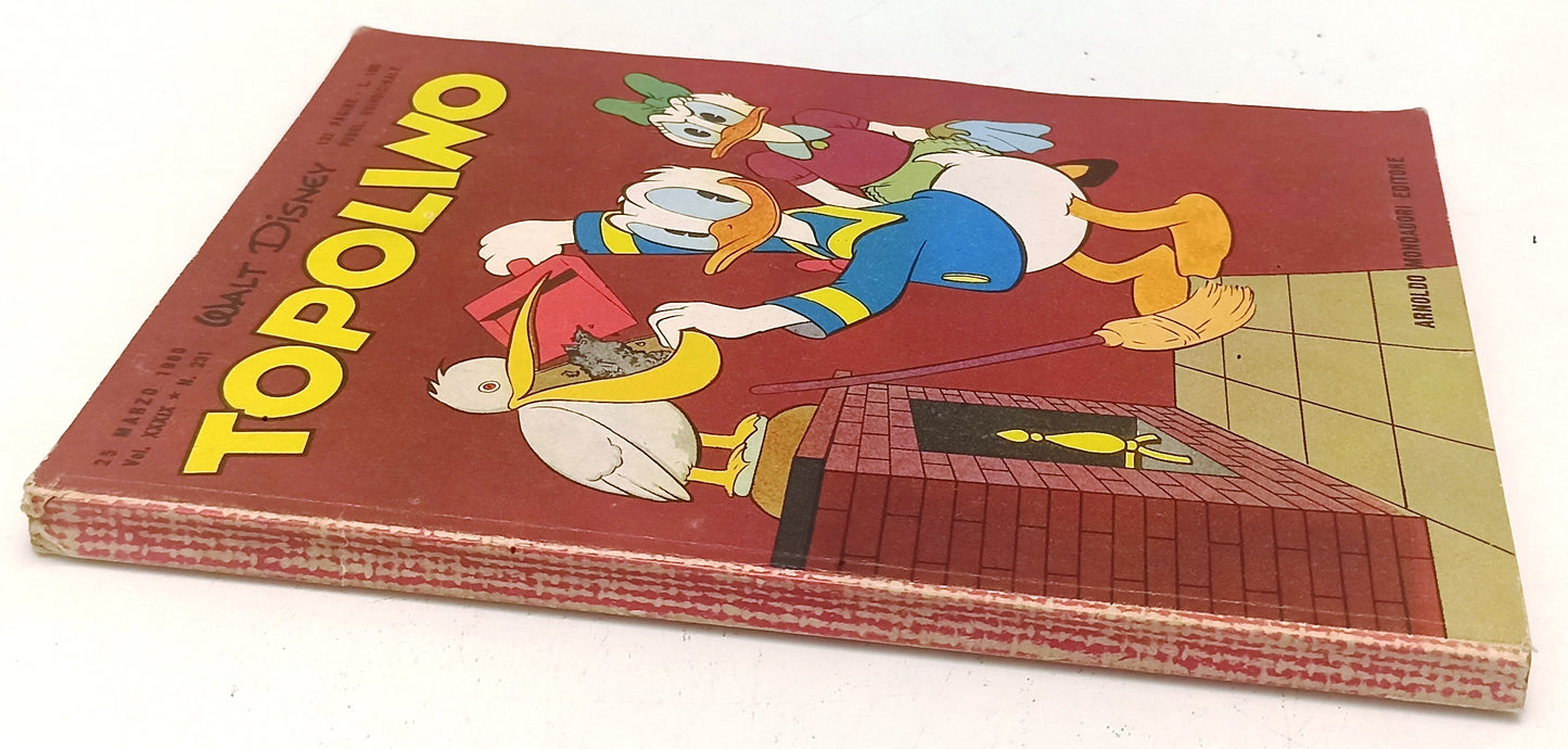 FD- TOPOLINO N.231 COMPLETO DI BOLLINO NO FIGURINE -- DISNEY - 1960 - B - D25