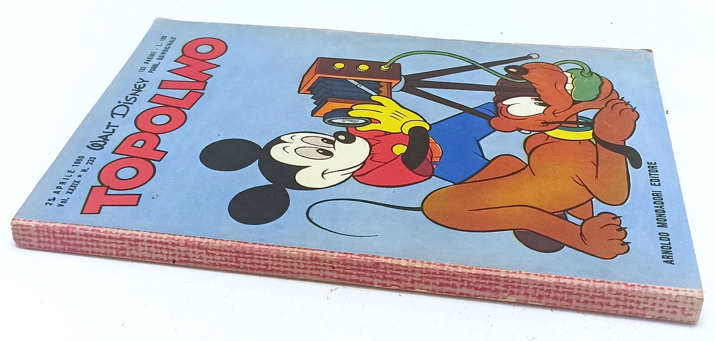 FD- TOPOLINO N.233 COMPLETO DI BOLLINO NO FIGURINE -- DISNEY - 1960 - B - D25