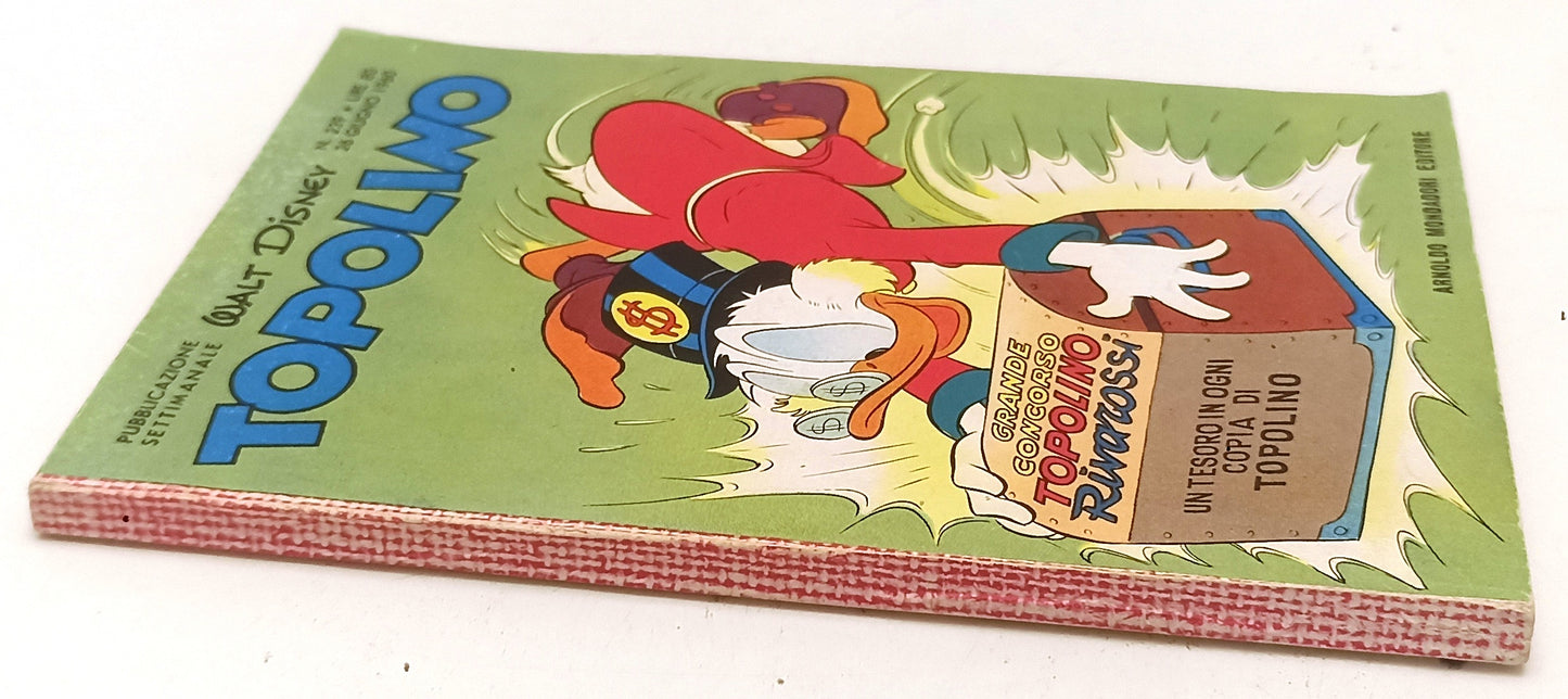 FD- TOPOLINO N.239 CON PUNTI BOLLINO RIVAROSSI E FIGURINE-- DISNEY- 1960- B- D25