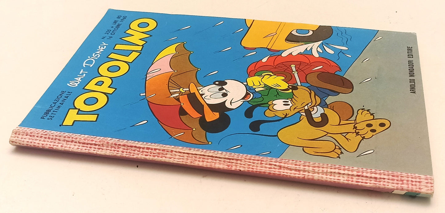 FD- TOPOLINO N.255 PUNTI BOLLINO RIVAROSSI NO FIGURINE -- DISNEY - 1960 - B- D25