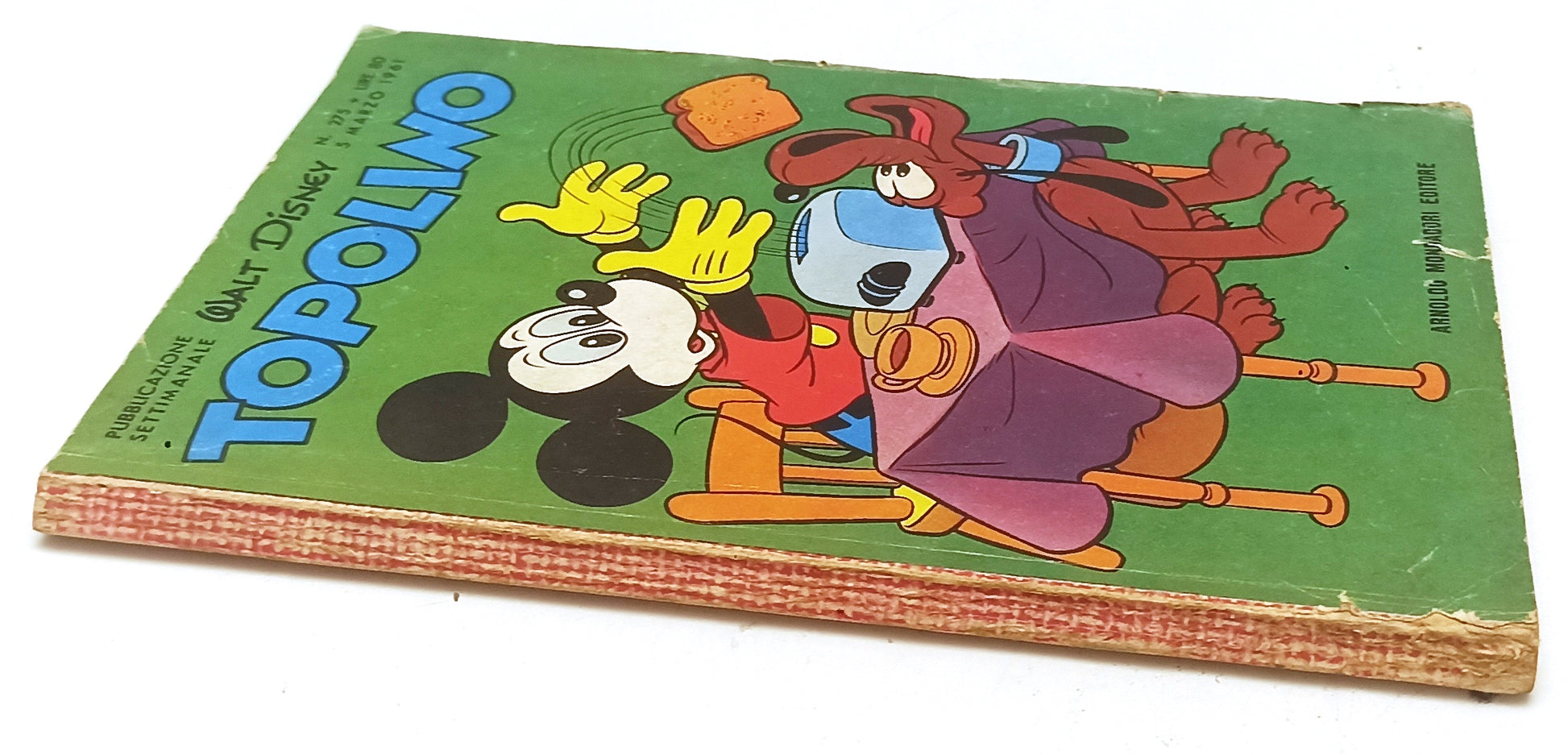 FD- TOPOLINO N.275 COMPLETO DI BOLLINO E FIGURINE -- DISNEY - 1961 - B - D25