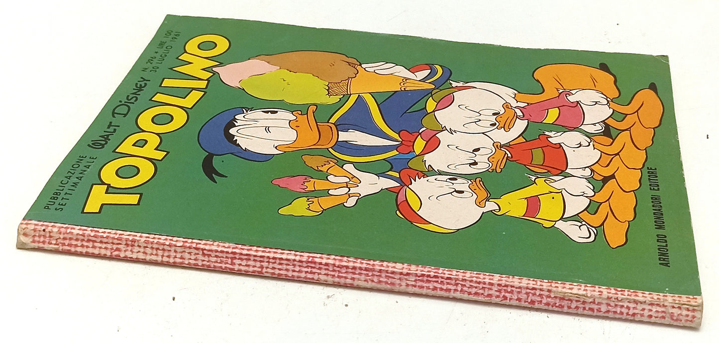FD- TOPOLINO N.296 CON BOLLINO NO FIGURINE -- DISNEY MONDADORI - 1961 - B - D25