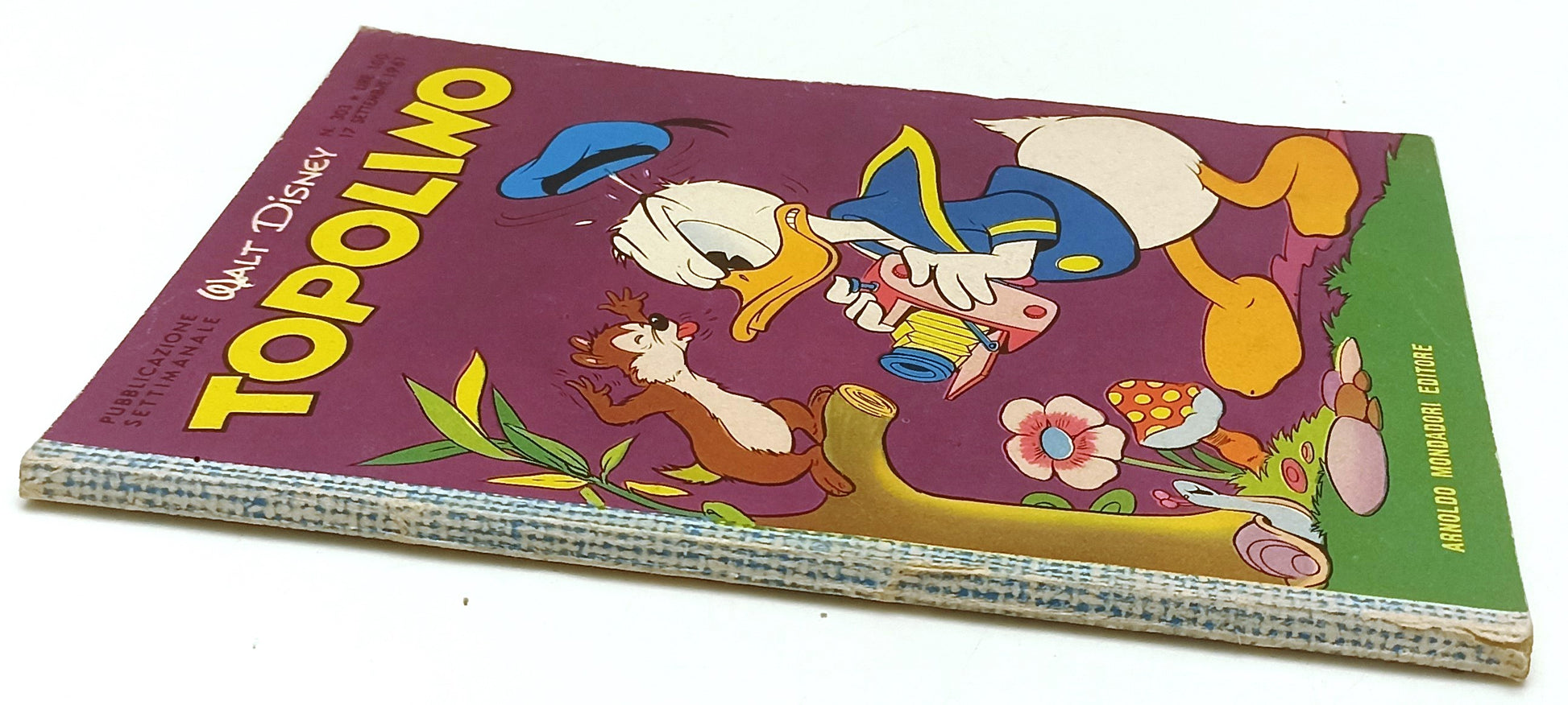 FD- TOPOLINO N.303 COMPLETO DI BOLLINO E FIGURINE -- DISNEY - 1961 - B - D25