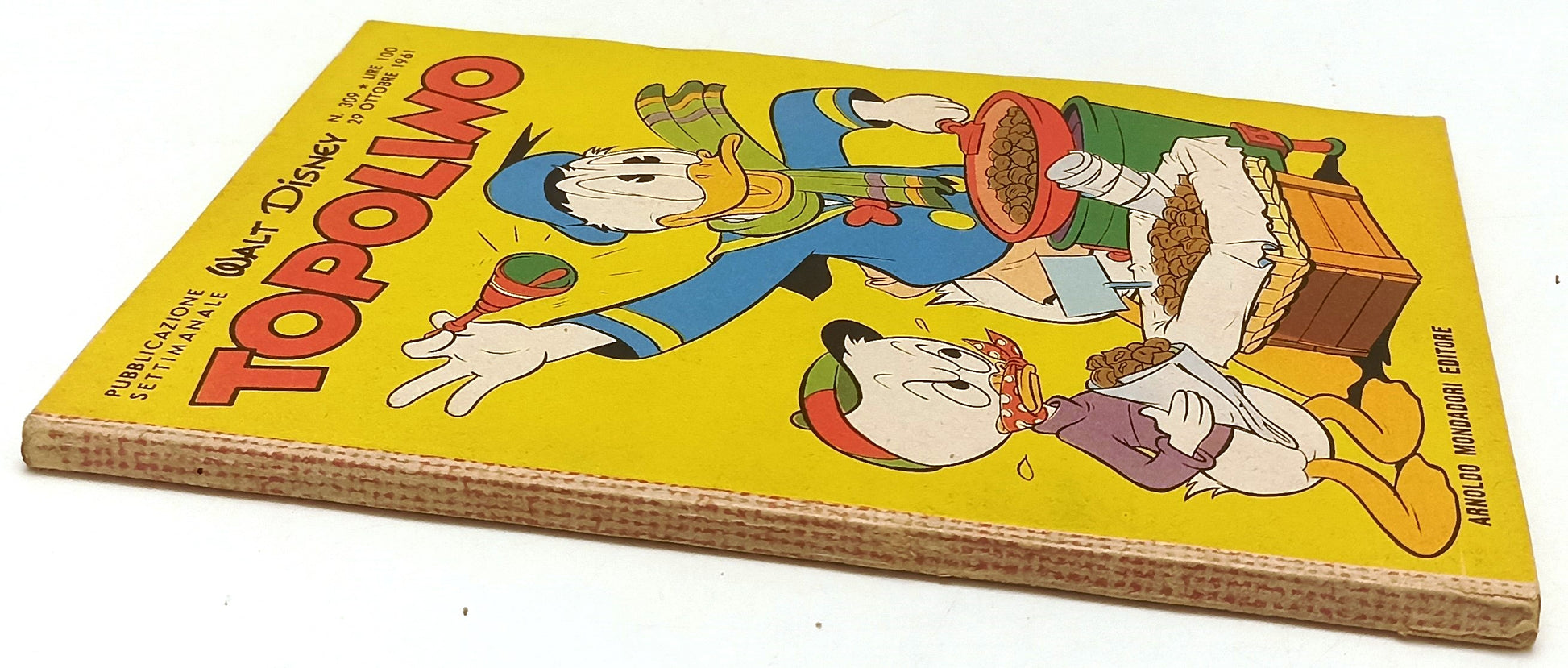 FD- TOPOLINO N.309 CON BOLLINO NO FIGURINE -- DISNEY MONDADORI - 1961 - B - D25