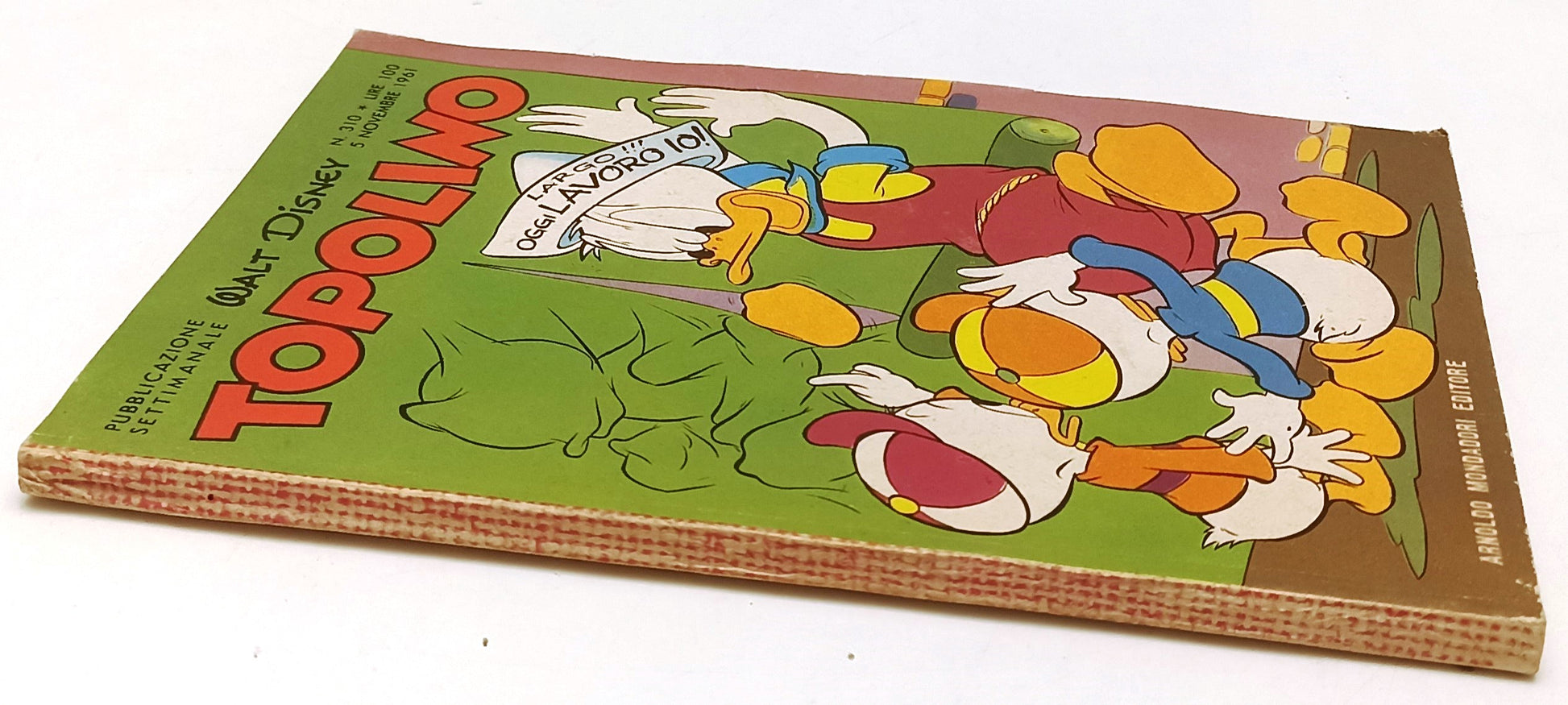 FD- TOPOLINO N.310 COMPLETO DI BOLLINO E FIGURINE -- DISNEY - 1961 - B - D25