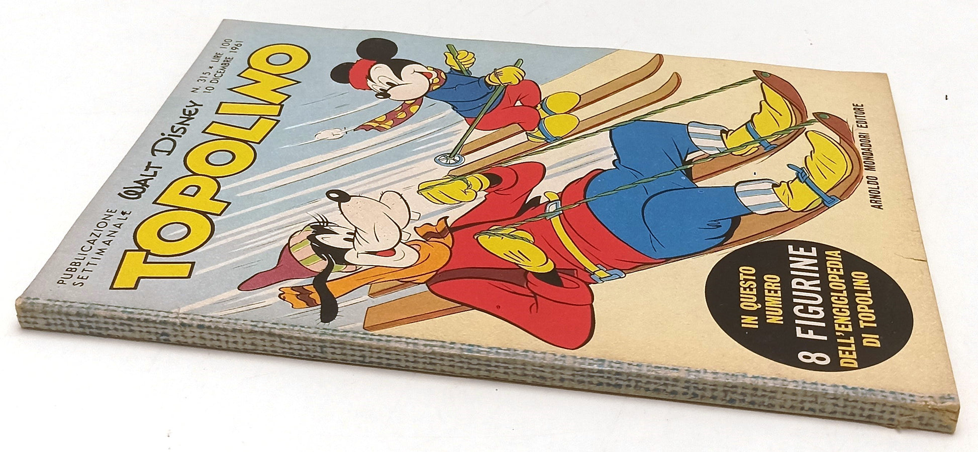 FD- TOPOLINO N.315 COMPLETO DI BOLLINO NO FIGURINE -- DISNEY - 1961 - B - D25