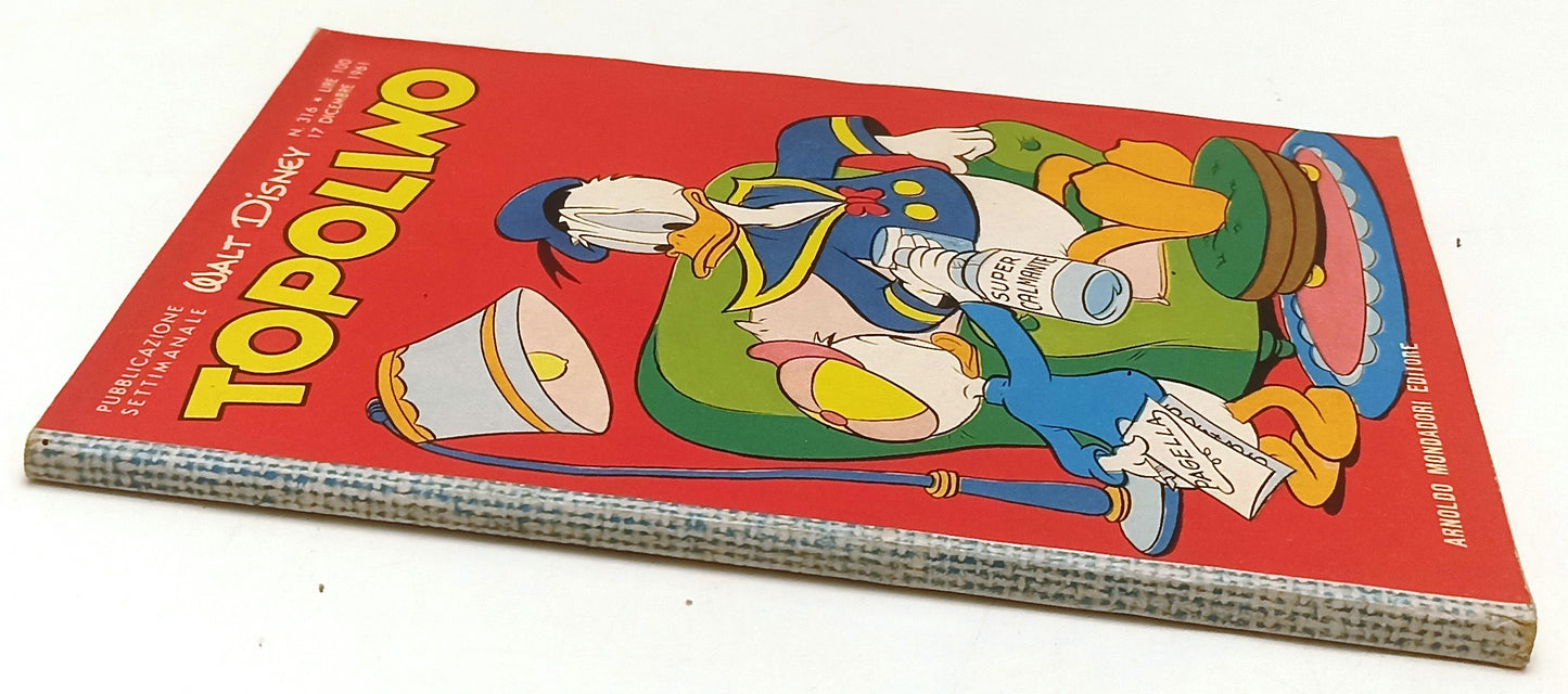 FD- TOPOLINO N.316 COMPLETO DI BOLLINO E FIGURINE -- DISNEY - 1961 - B - D25