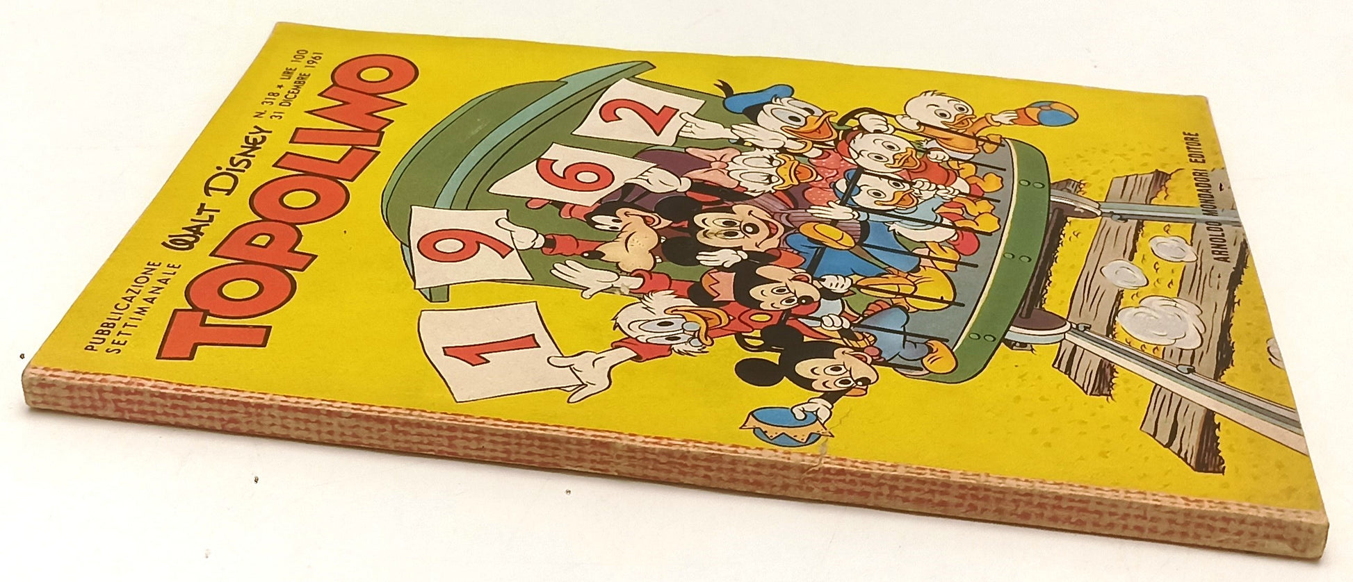 FD- TOPOLINO N.318 COMPLETO DI BOLLINO NO FIGURINE -- DISNEY - 1961 - B - D25