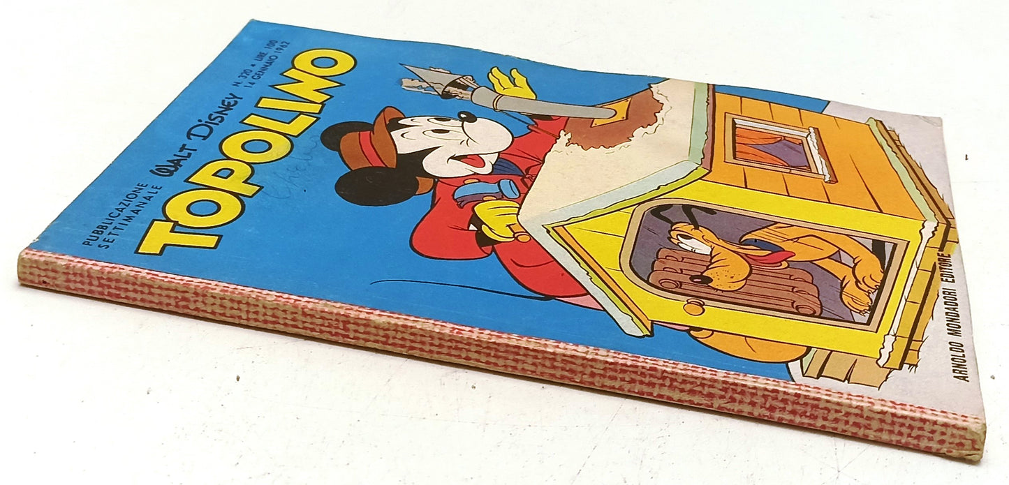 FD- TOPOLINO N.320 COMPLETO DI FIGURINE E BOLLINO- DISNEY MONDADORI- 1962- B-F25