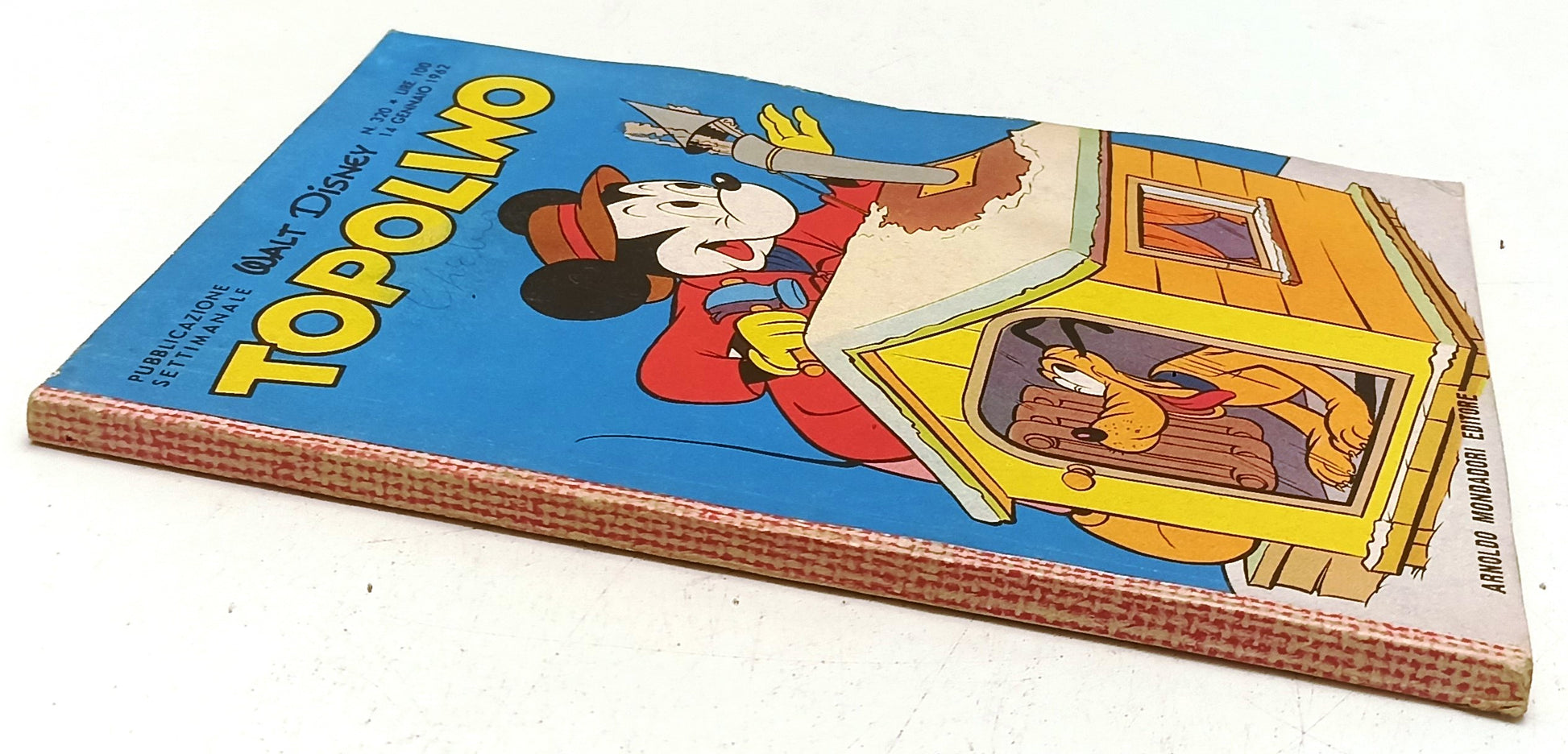 FD- TOPOLINO N.320 COMPLETO DI FIGURINE E BOLLINO- DISNEY MONDADORI- 1962- B-F25