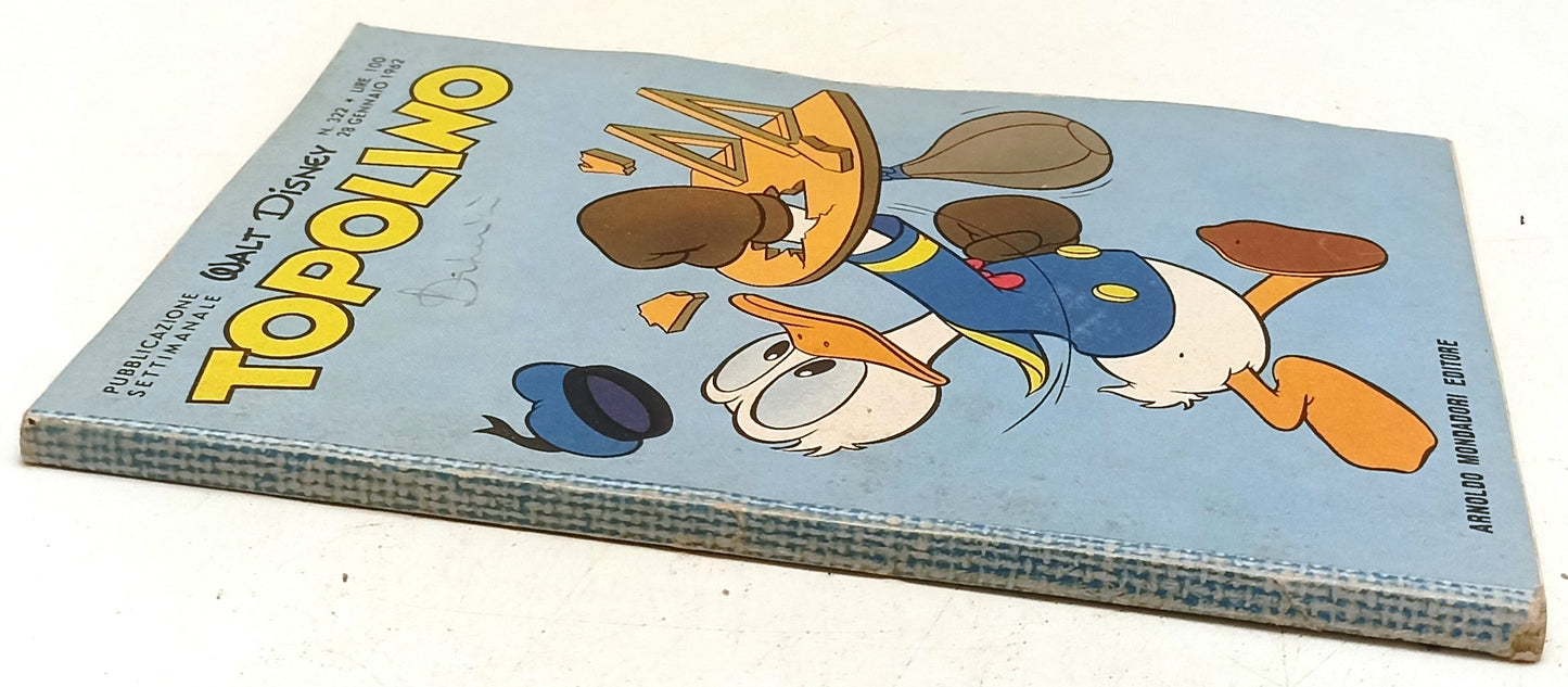 FD- TOPOLINO N.322 COMPLETO DI FIGURINE E BOLLINO- DISNEY MONDADORI- 1962- B-F25