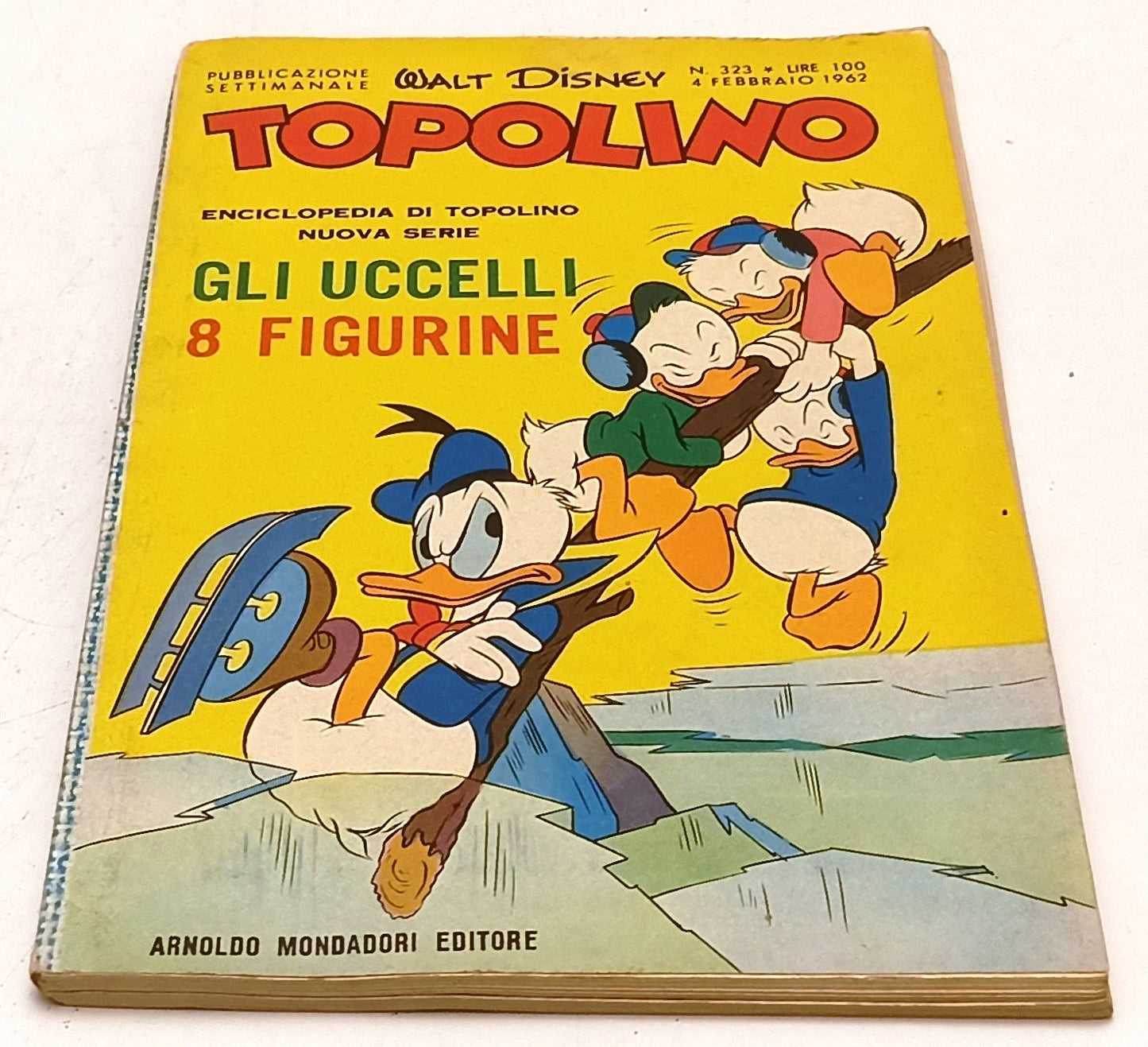 FD- TOPOLINO N.323 COMPLETO DI FIGURINE E BOLLINO- DISNEY MONDADORI- 1962- B-F25