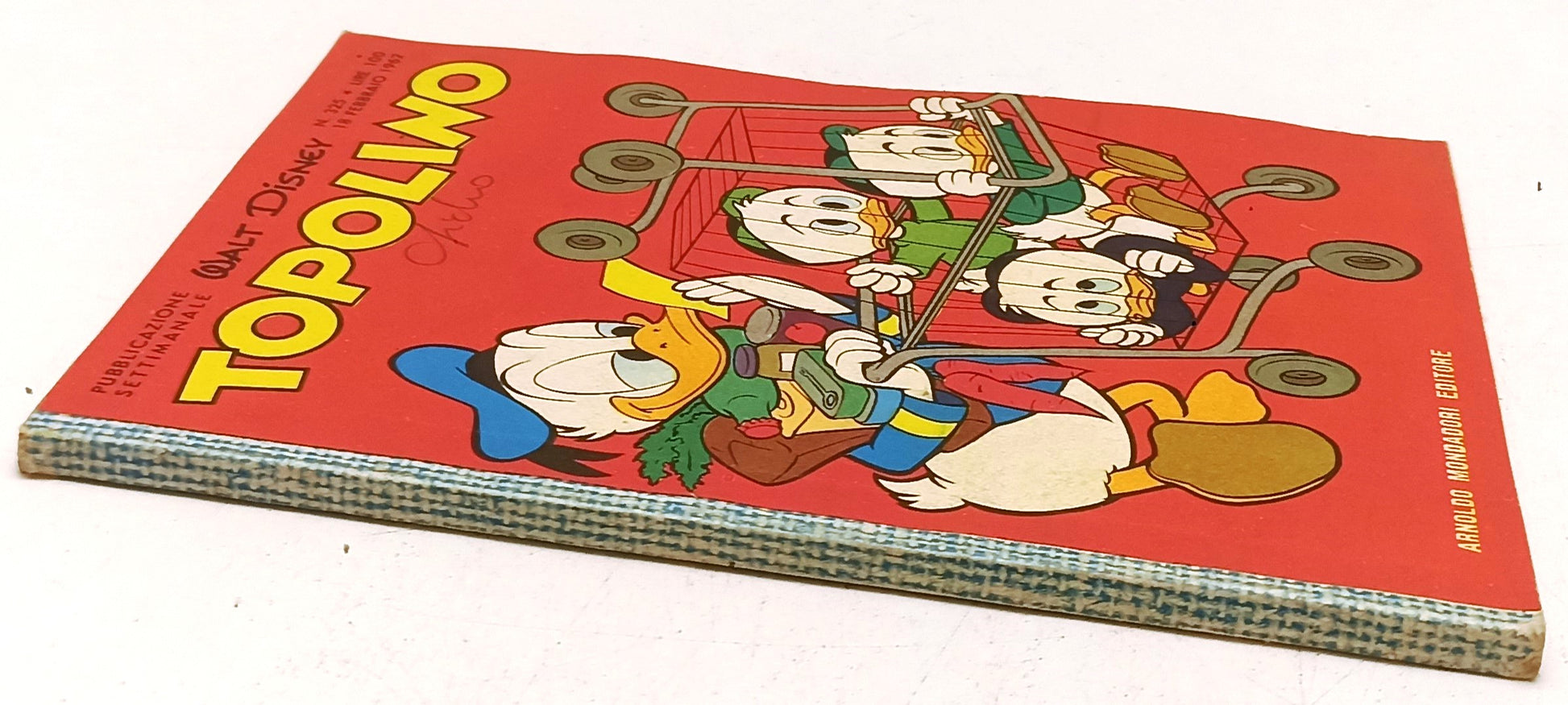 FD- TOPOLINO N.325 COMPLETO DI FIGURINE E BOLLINO- DISNEY MONDADORI- 1962- B-F25