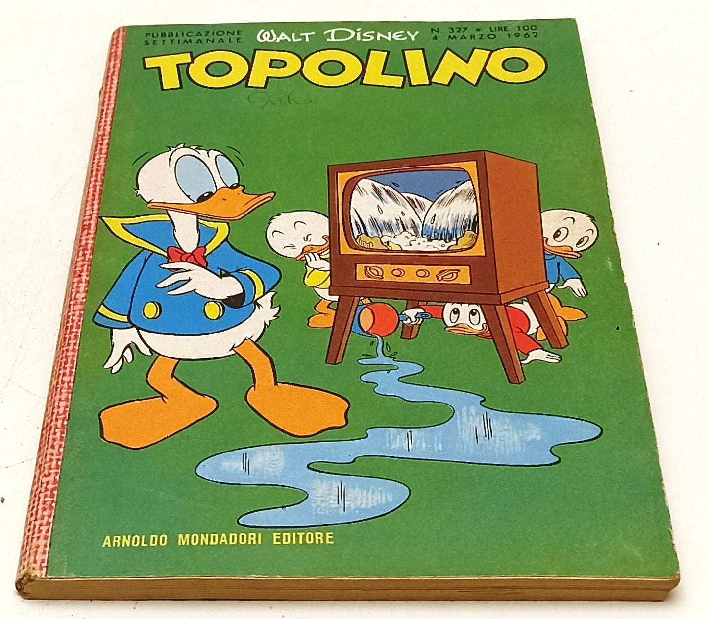 FD- TOPOLINO N.327 COMPLETO DI FIGURINE E BOLLINO- DISNEY MONDADORI- 1962- B-F25