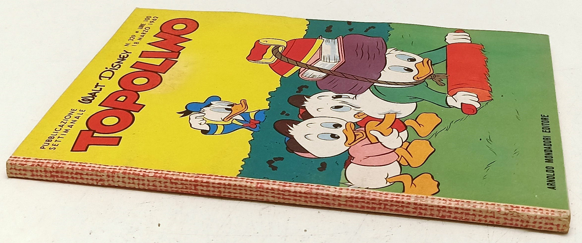 FD- TOPOLINO N.329 COMPLETO DI FIGURINE E BOLLINO- DISNEY MONDADORI- 1962- B-F25