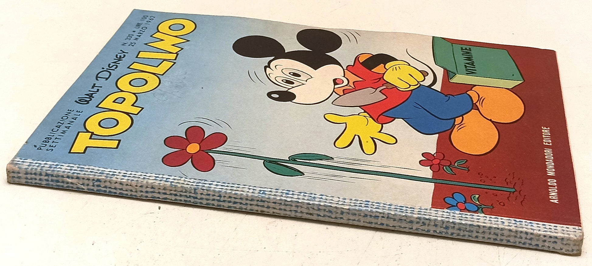 FD- TOPOLINO N.330 COMPLETO DI FIGURINE E BOLLINO- DISNEY MONDADORI- 1962- B-F25