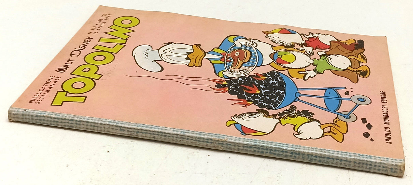 FD- TOPOLINO N.333 COMPLETO DI FIGURINE E BOLLINO- DISNEY MONDADORI- 1962- B-F25