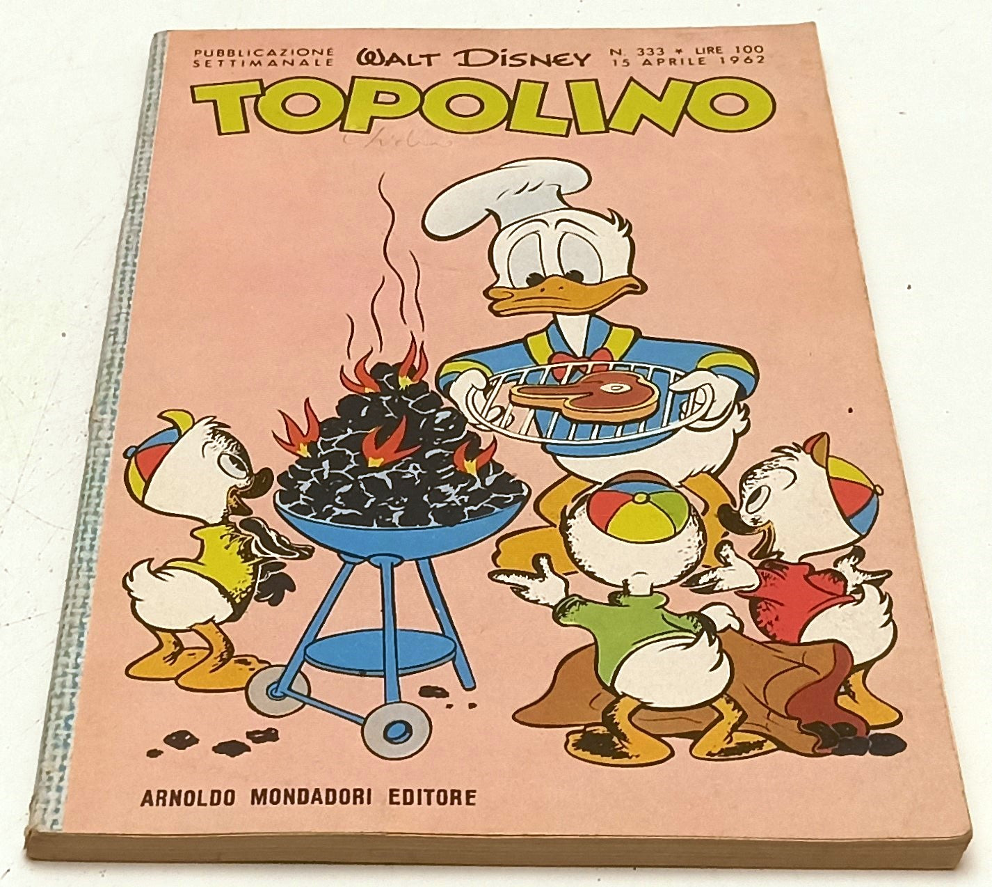 FD- TOPOLINO N.333 COMPLETO DI FIGURINE E BOLLINO- DISNEY MONDADORI- 1962- B-F25