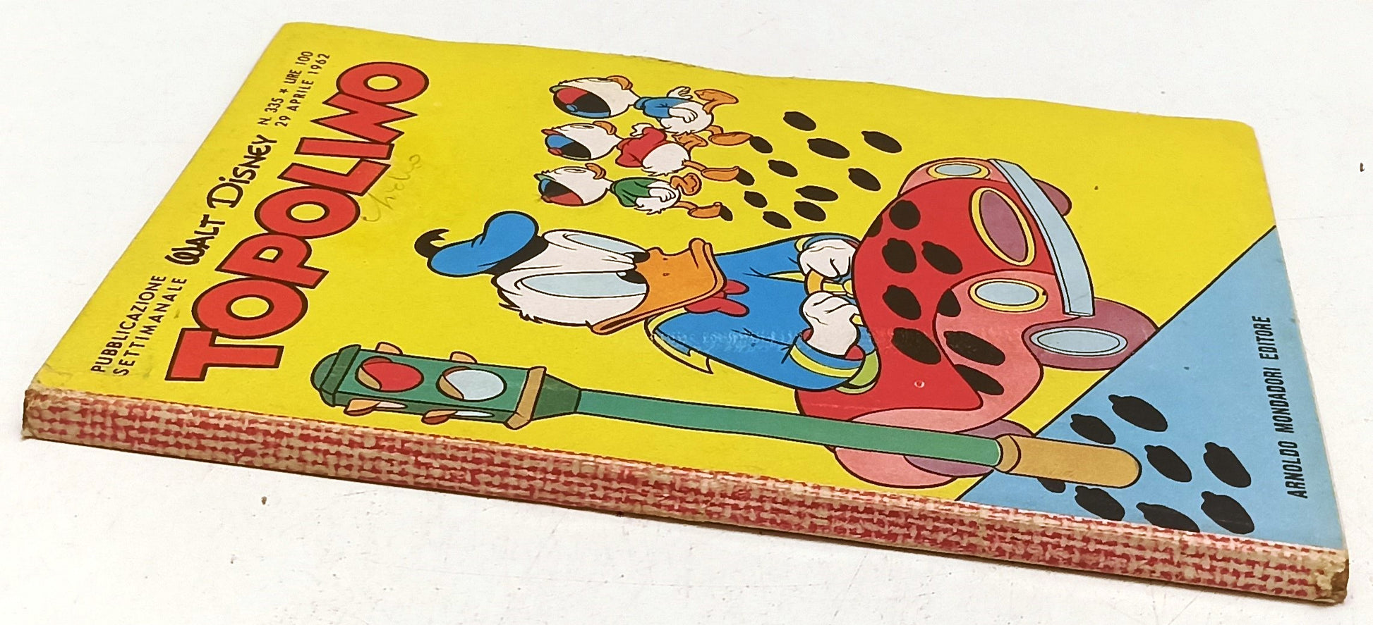 FD- TOPOLINO N.335 COMPLETO DI FIGURINE E BOLLINO- DISNEY MONDADORI- 1962- B-F25