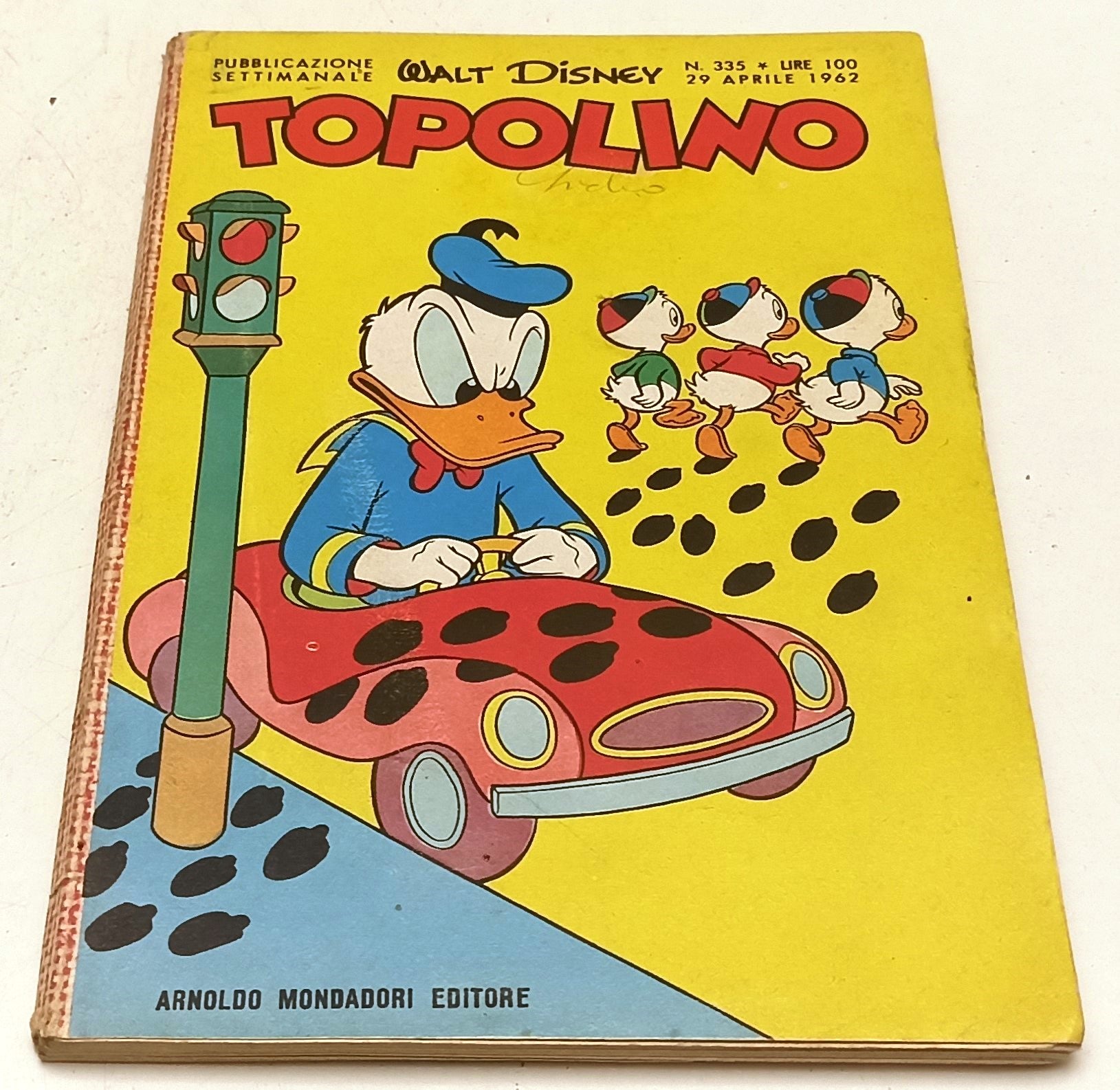 FD- TOPOLINO N.335 COMPLETO DI FIGURINE E BOLLINO- DISNEY MONDADORI- 1962- B-F25