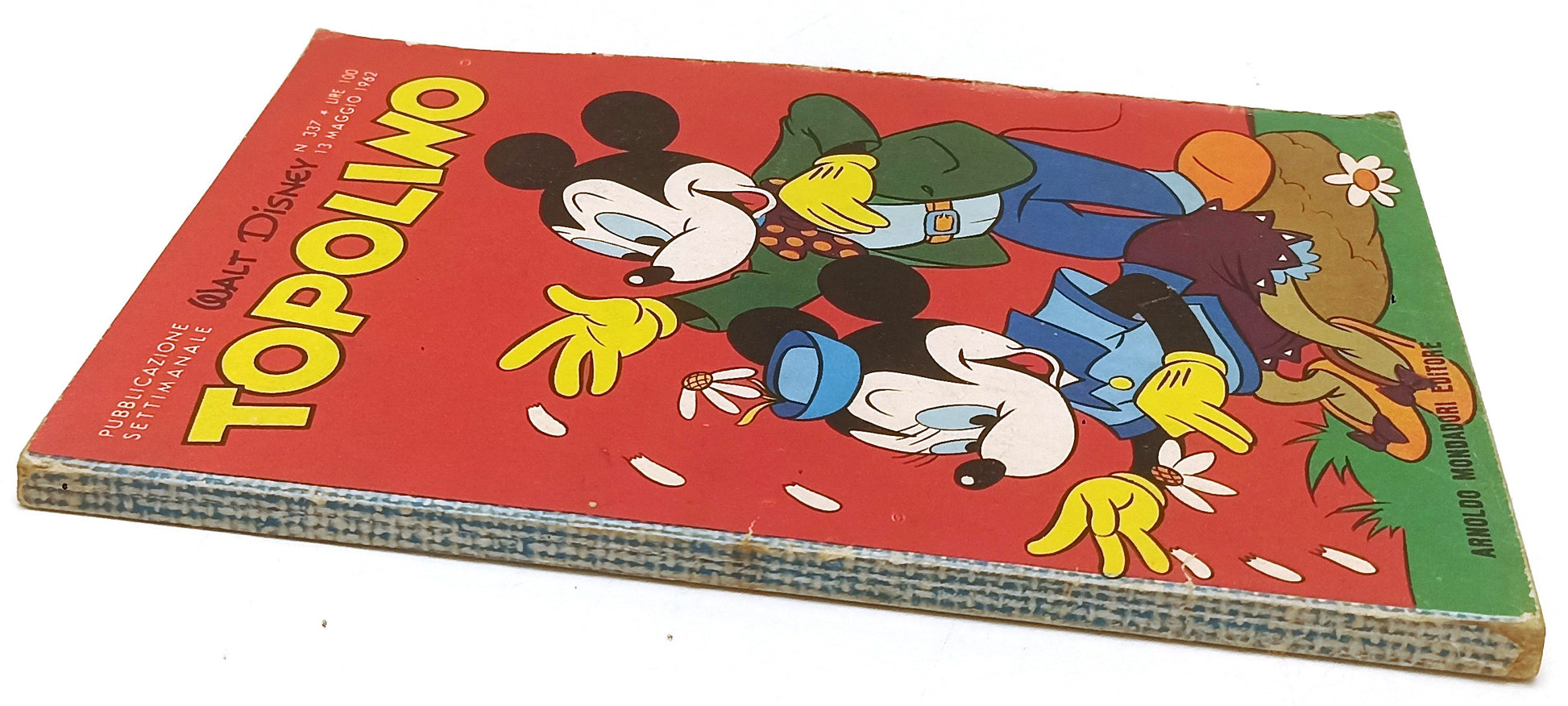 FD- TOPOLINO N.337 COMPLETO DI BOLLINO E FIGURINE - DISNEY - 1962 - B- D25