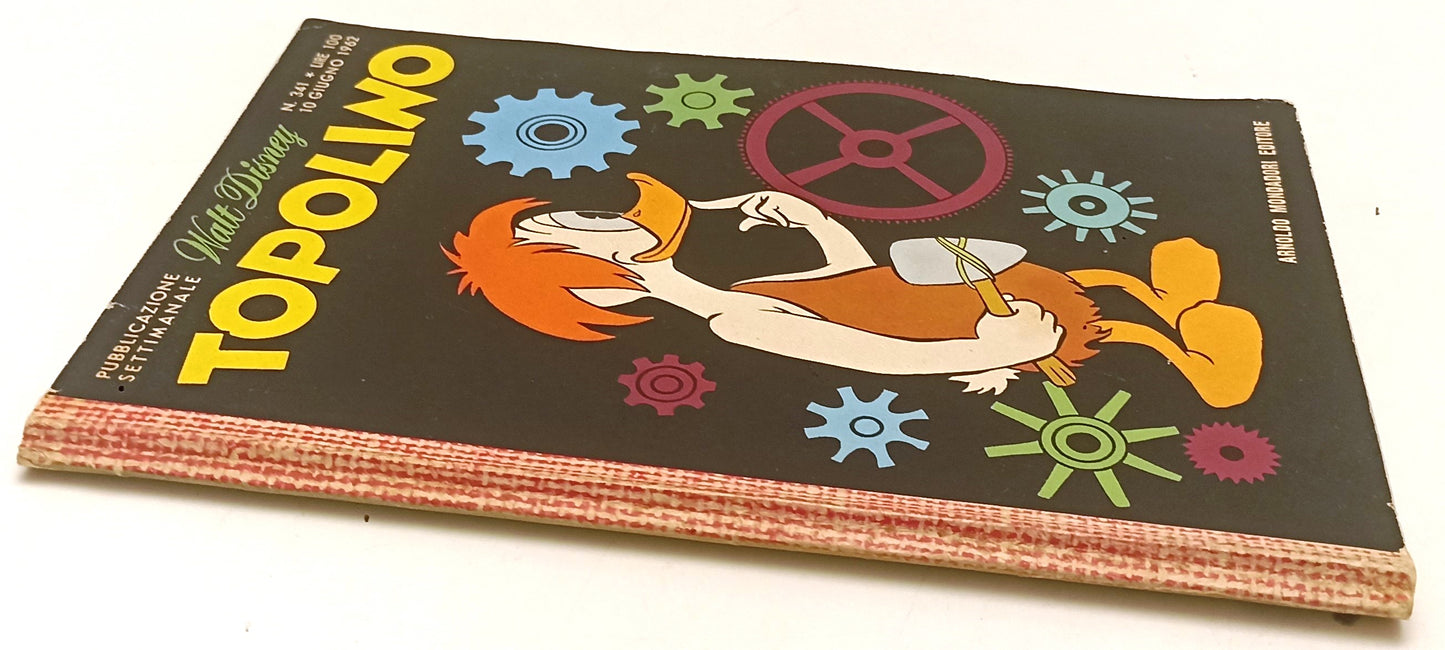 FD- TOPOLINO N.341 COMPLETO DI BOLLINO NO FIGURINE - DISNEY - 1962 - B- D25