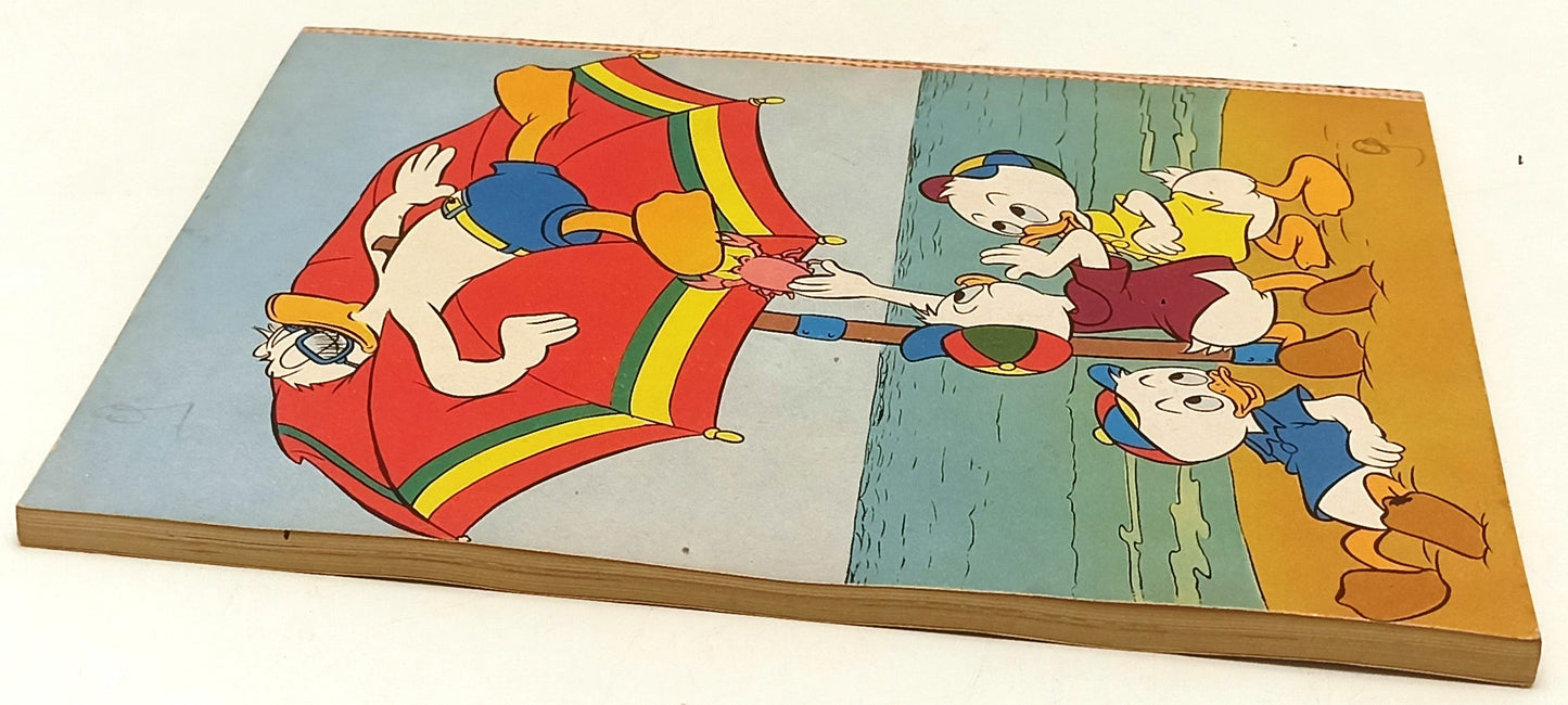 FD- TOPOLINO N.343 COMPLETO DI BOLLINO E FIGURINE OTTIMO/E- DISNEY- 1962- B- D25